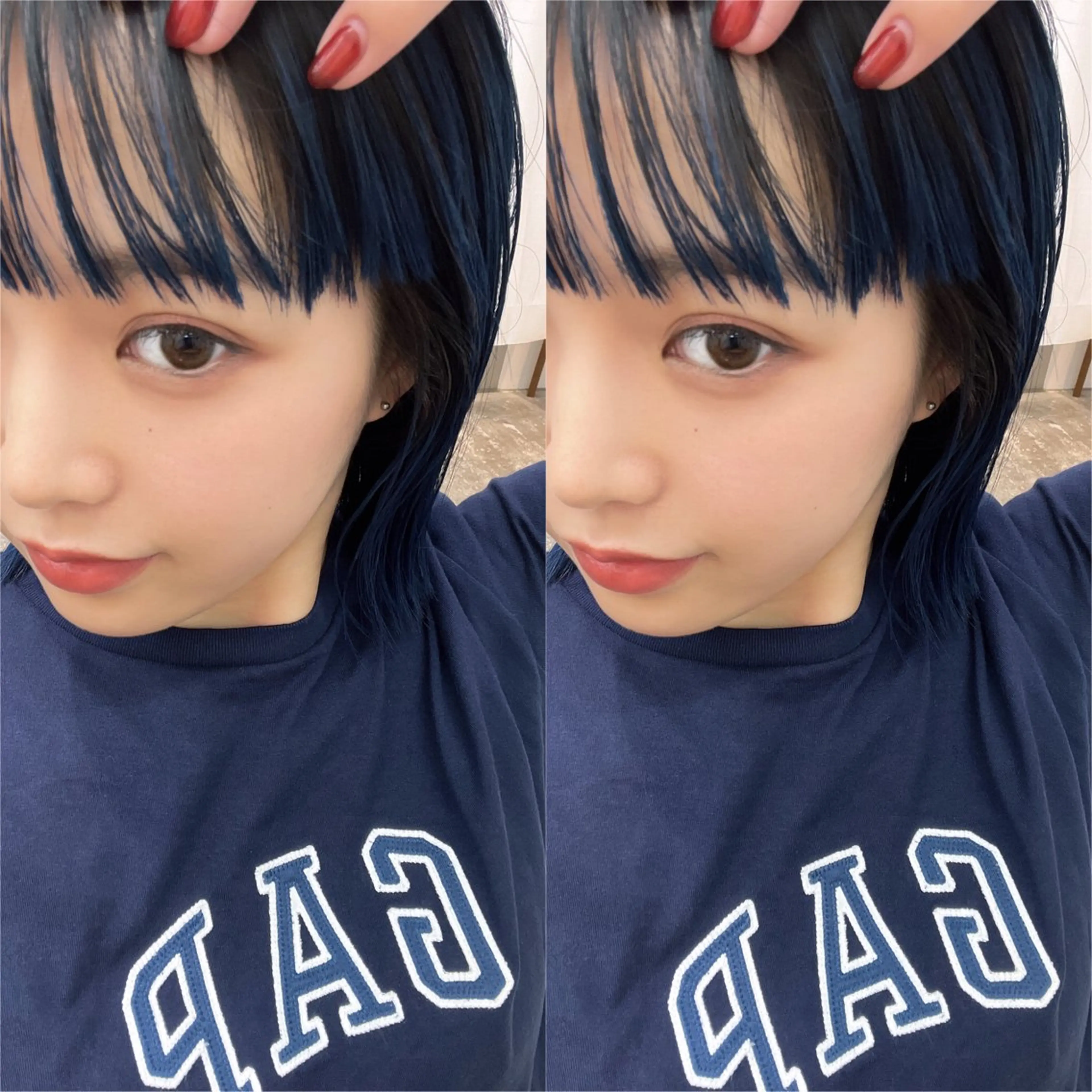 カラー ネイビーカラー ☑️aiko【艶 カラー・ショート募】のヘアスタイル