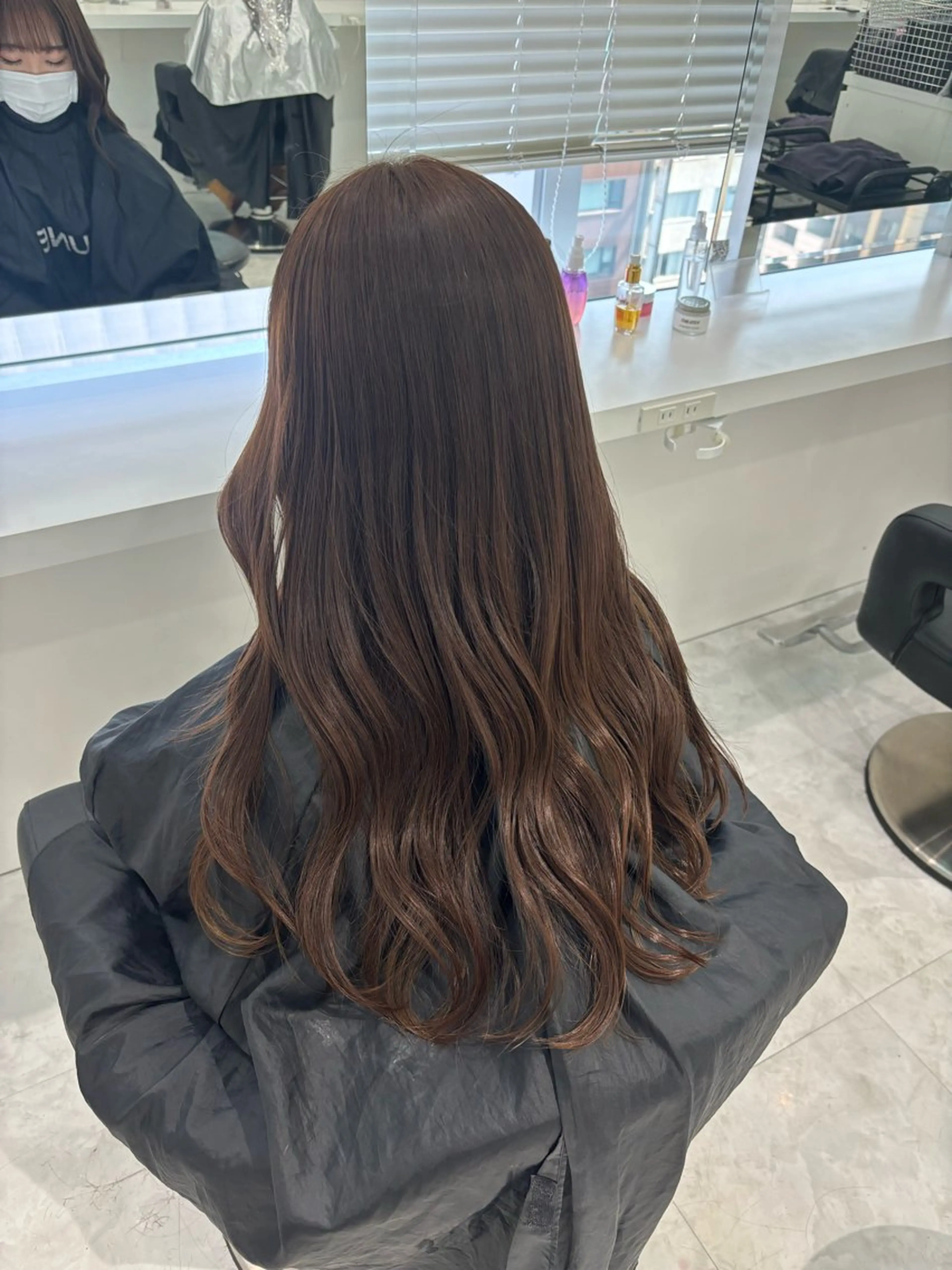 ロング ヘアカラー トリートメント ヘアセット 都内1優しい🤍透明 感カラー🤍サツキのヘアスタイル