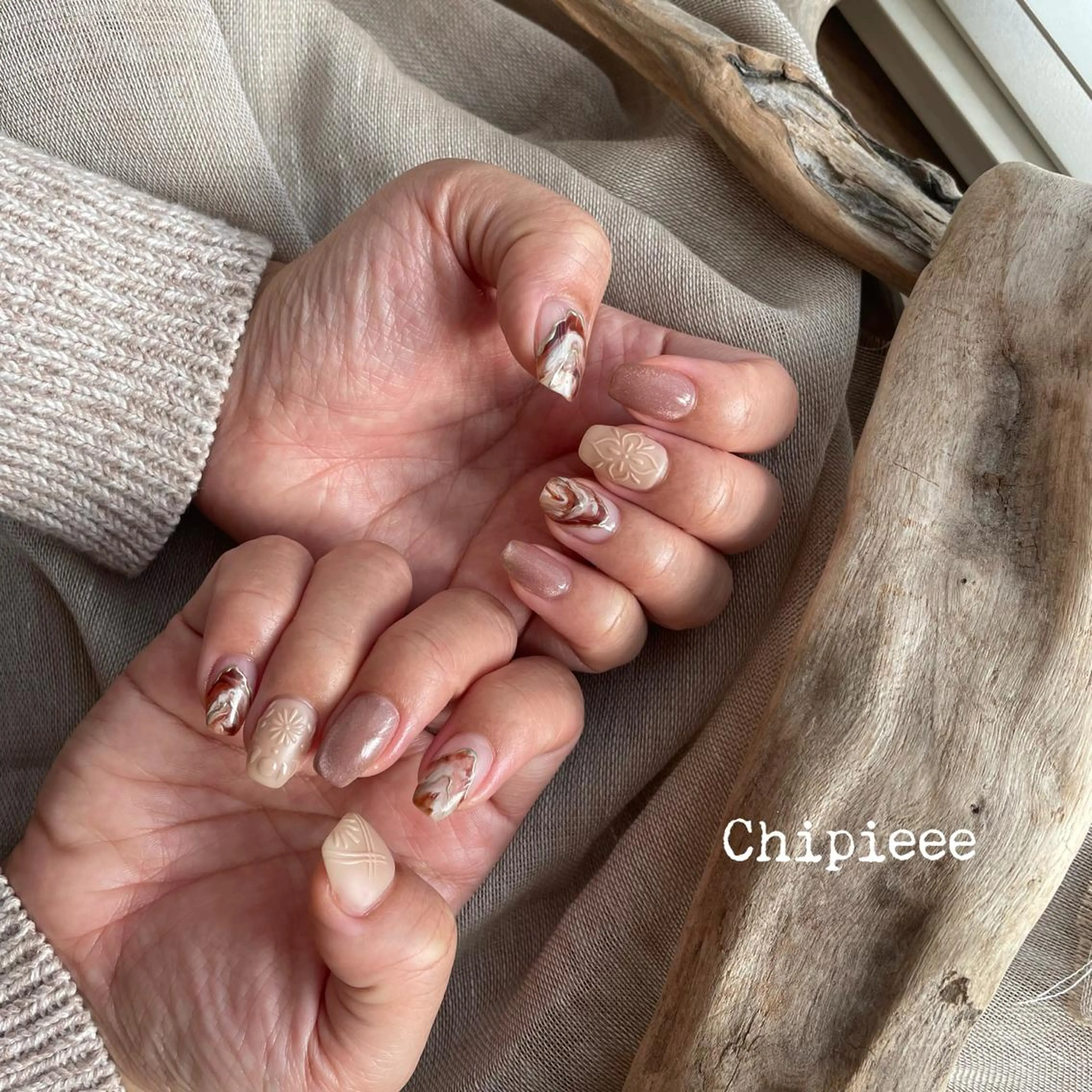 ネイル ハンドネイル revia所属・ERI Nailistのネイルデザイン