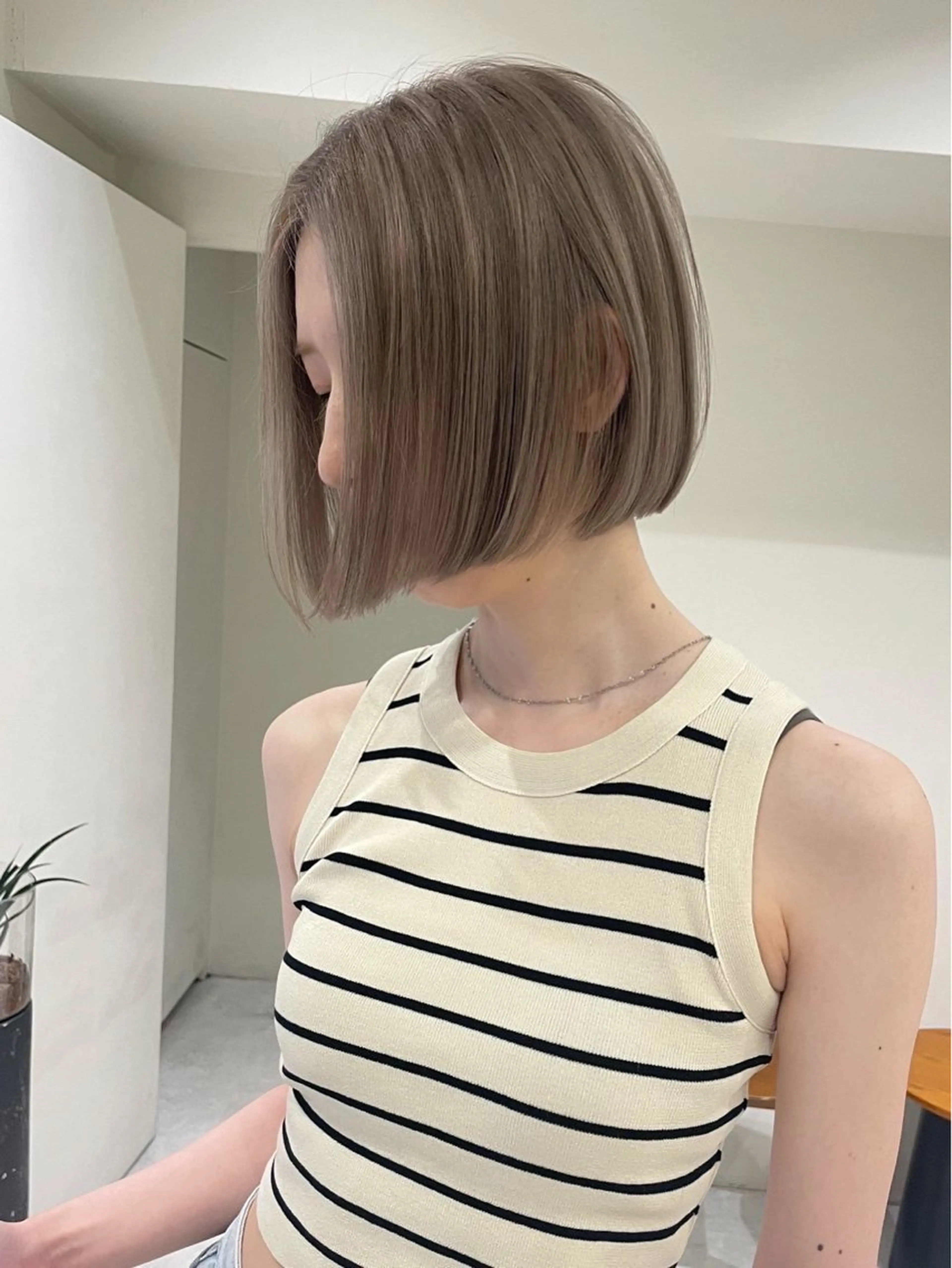 ミディアム カラー ベージュカラー ダブルカラー ミルクティーベージュ ヘアカラー 🌈透明感カラー🌈 🌟吉田祐介🌟のヘアスタイル