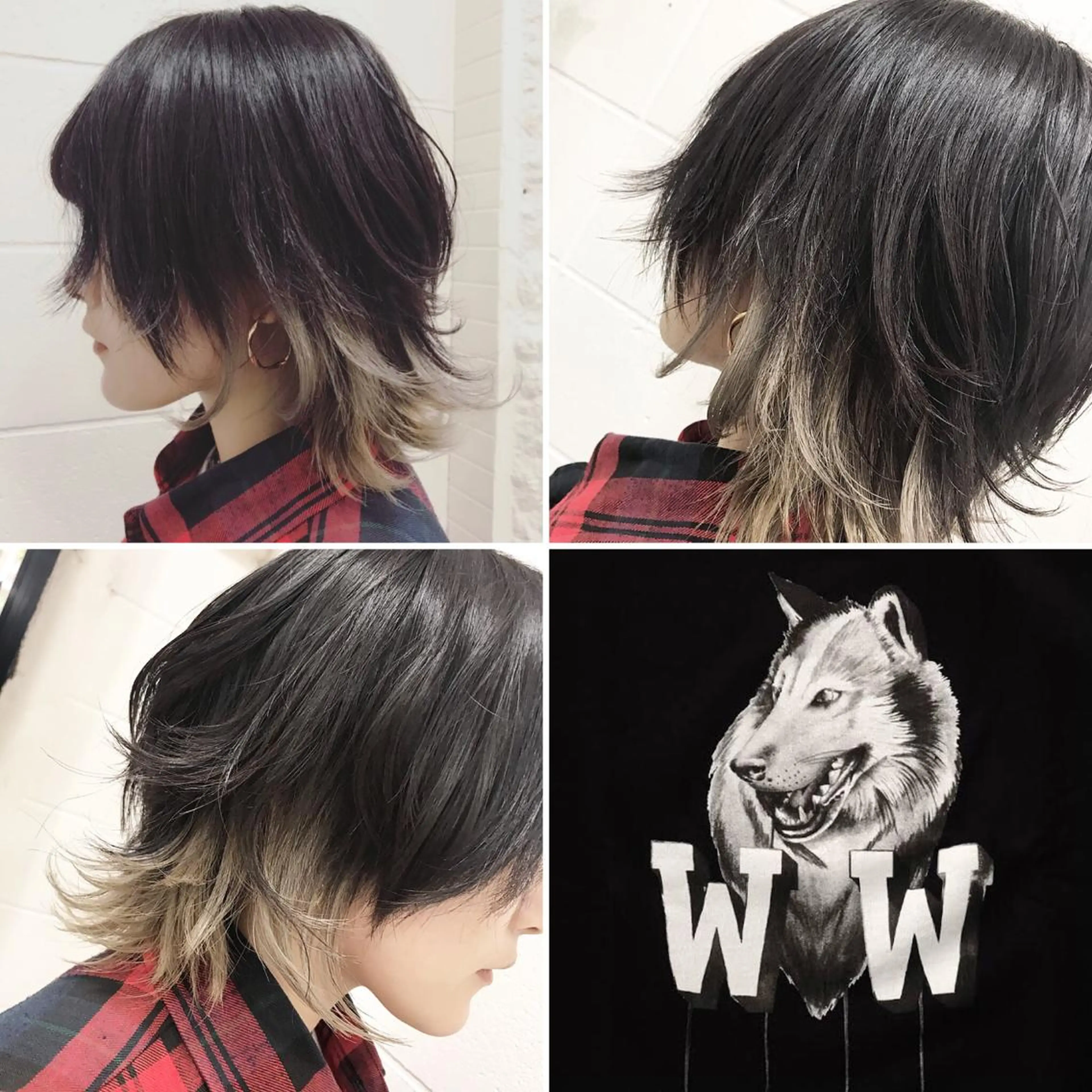 ミディアム カラー ブリーチ "PEPPU "所属・派手髪、ハイトーン ショートヘアShinのヘアスタイル