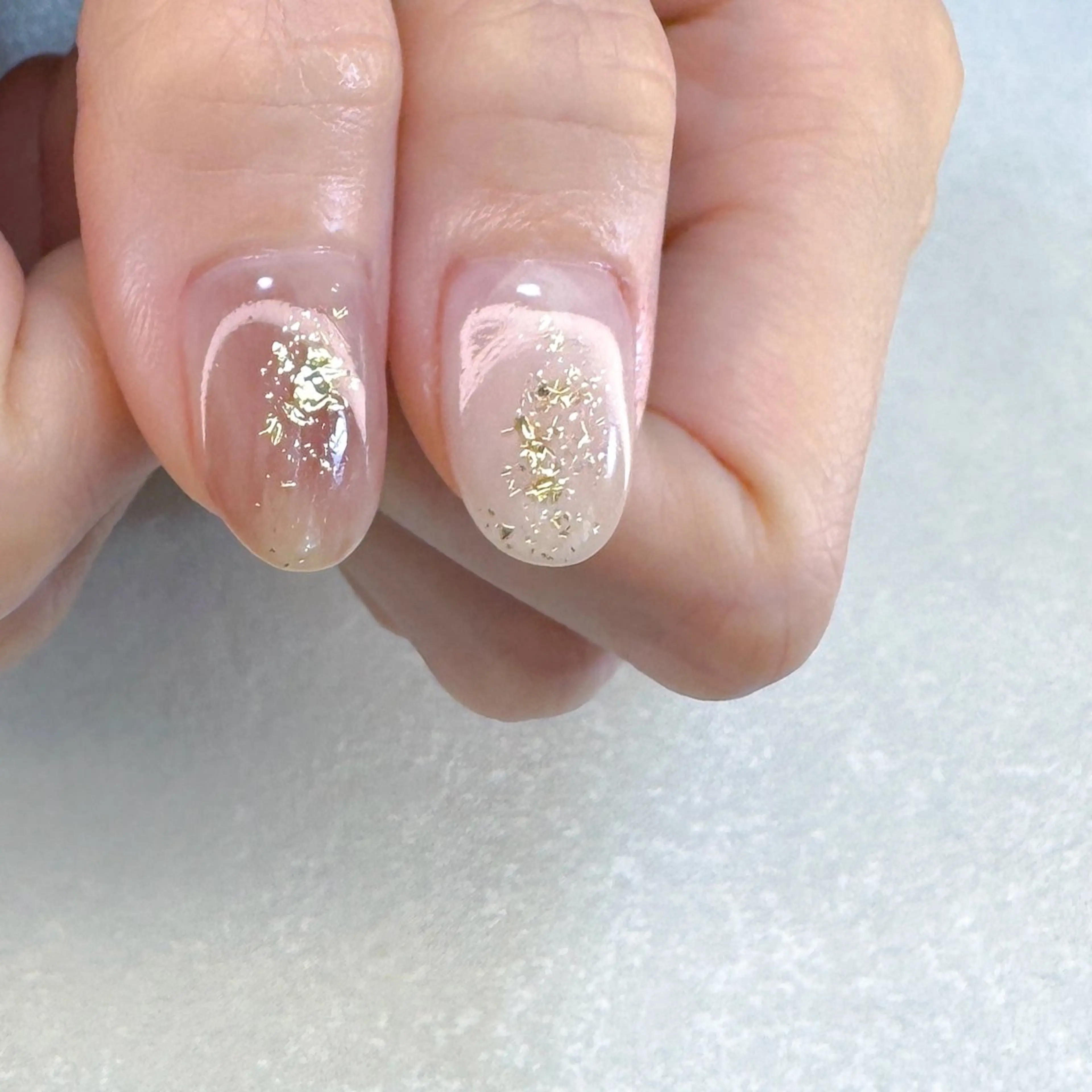 ネイル ボルドー ブラウン ゴールド ハート ニュアンスネイル ハンドネイル pointillé .ayaのネイルデザイン