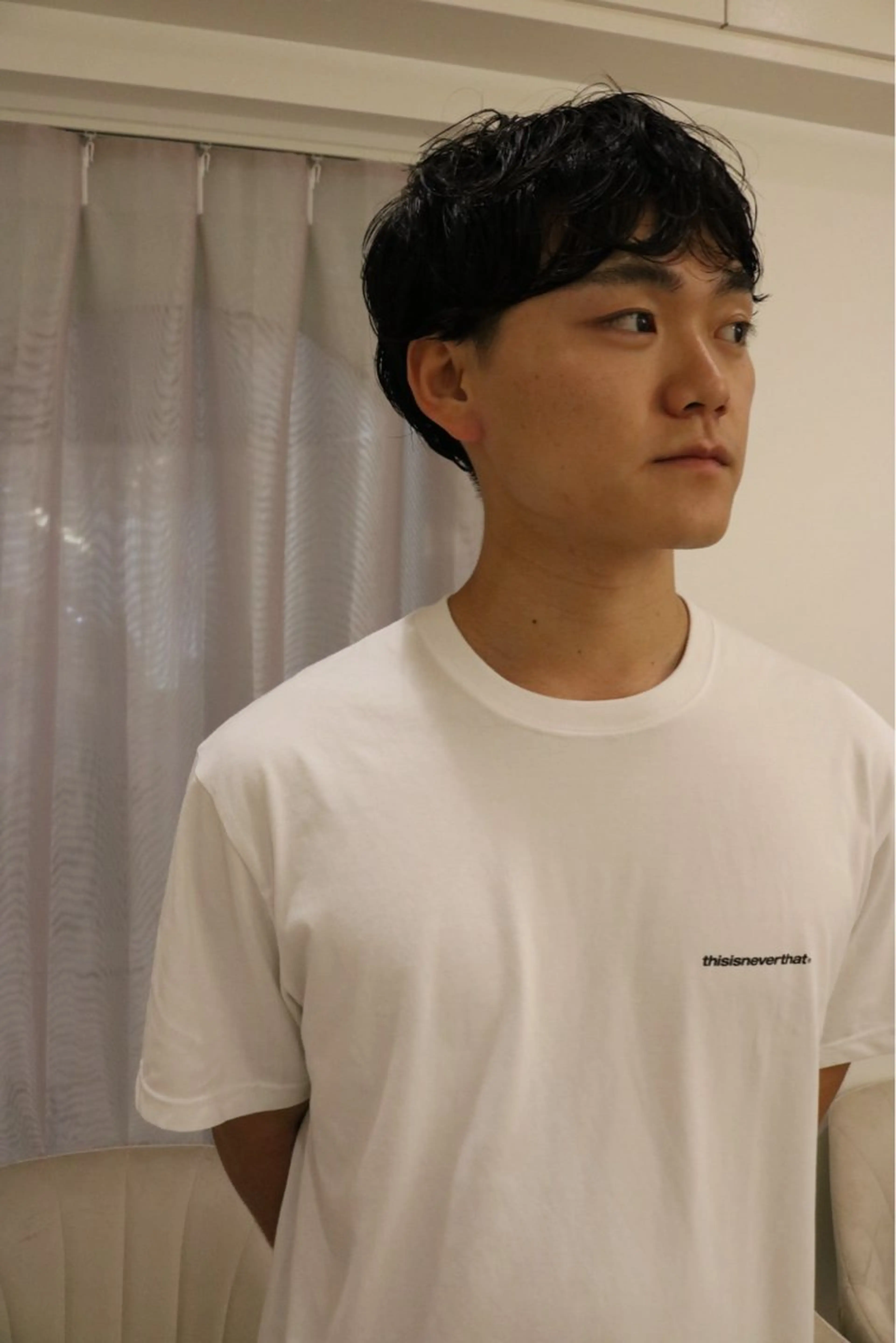 ショート パーマ メンズ カット パーマ トリートメント 松村 澪里のヘアスタイル