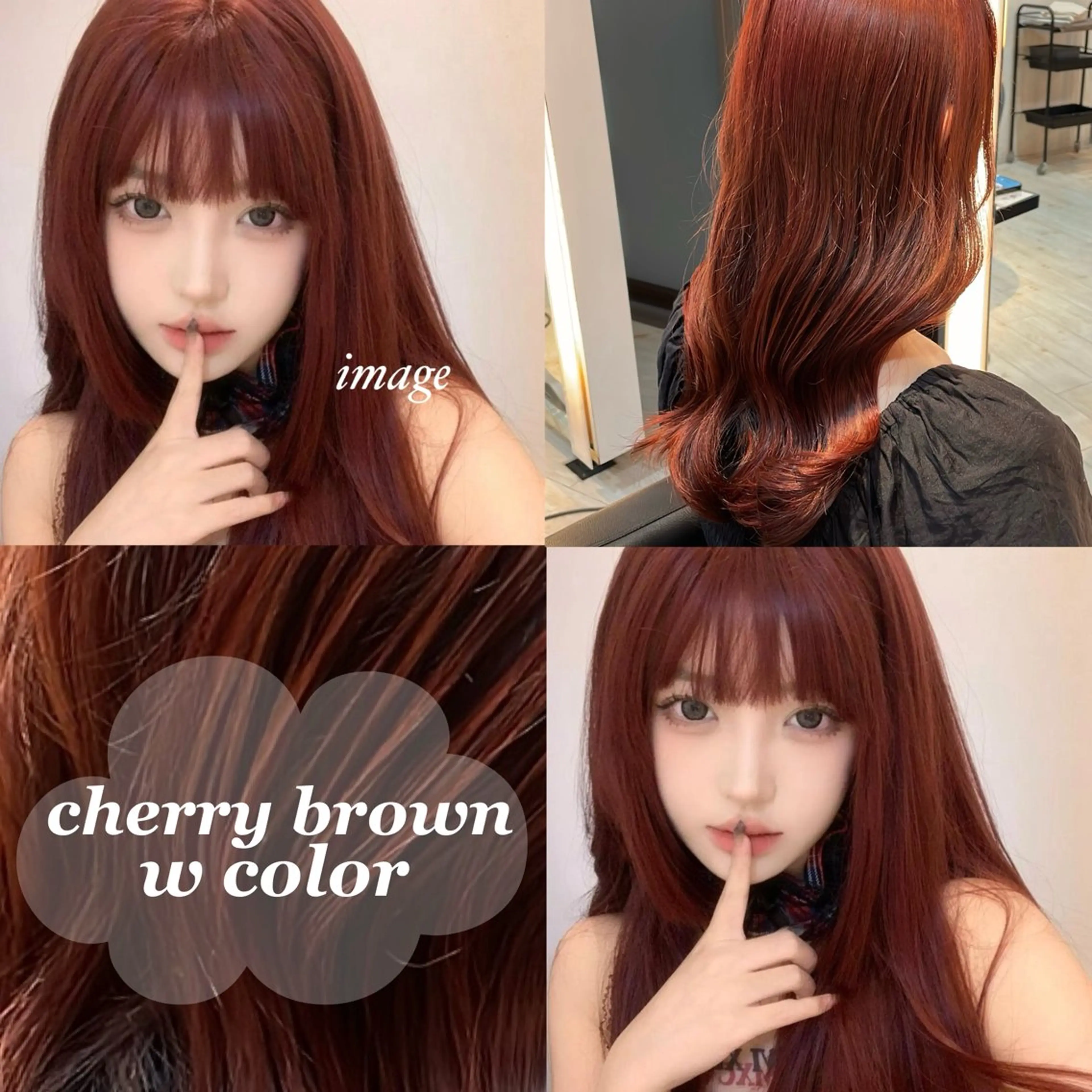 セミロング カラー ブリーチ ブリーチなしカラー カット ヘアカラー トリートメント ブリーチ/髪質改善/ 透明感カラー/暖色のヘアスタイル