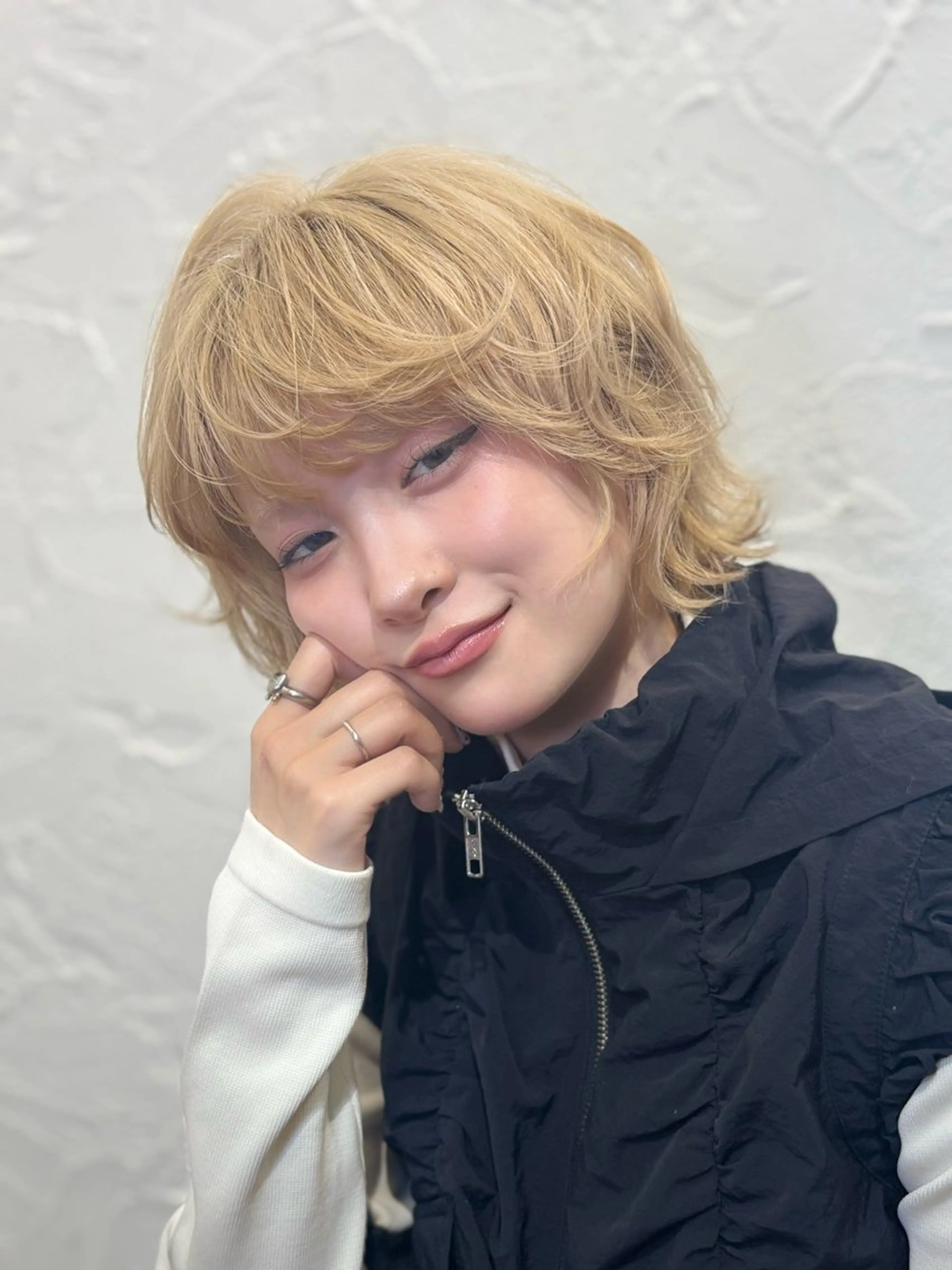 ミディアム ヘアカラー レイヤー/似合わせ /もえ🍊のヘアスタイル