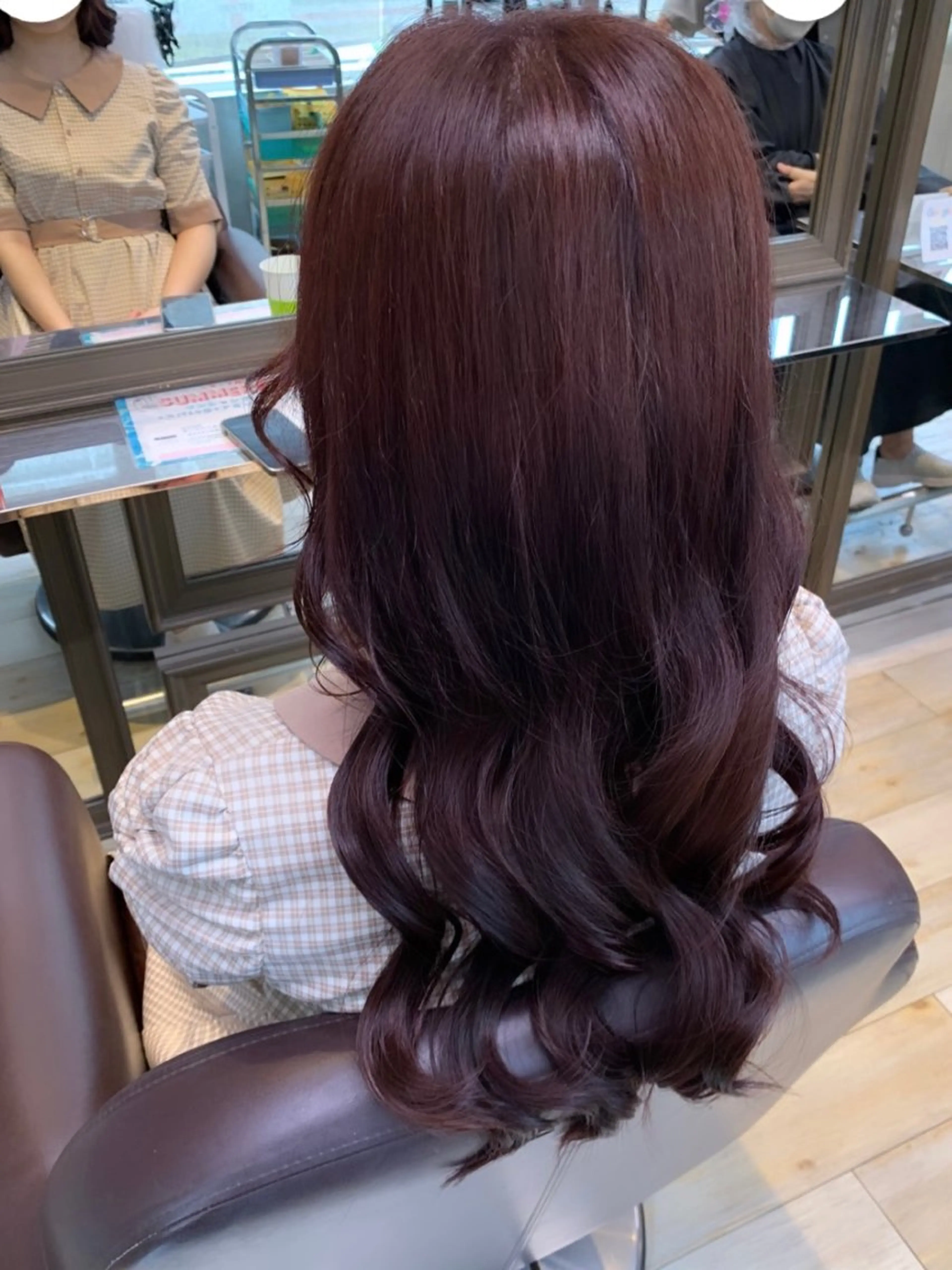 ロング カラー ブリーチ ブラウンカラー ブリーチなしカラー ピンクカラー ピンクブラウン ミユウ🌼ブリーチ / ダブルカラーのヘアスタイル