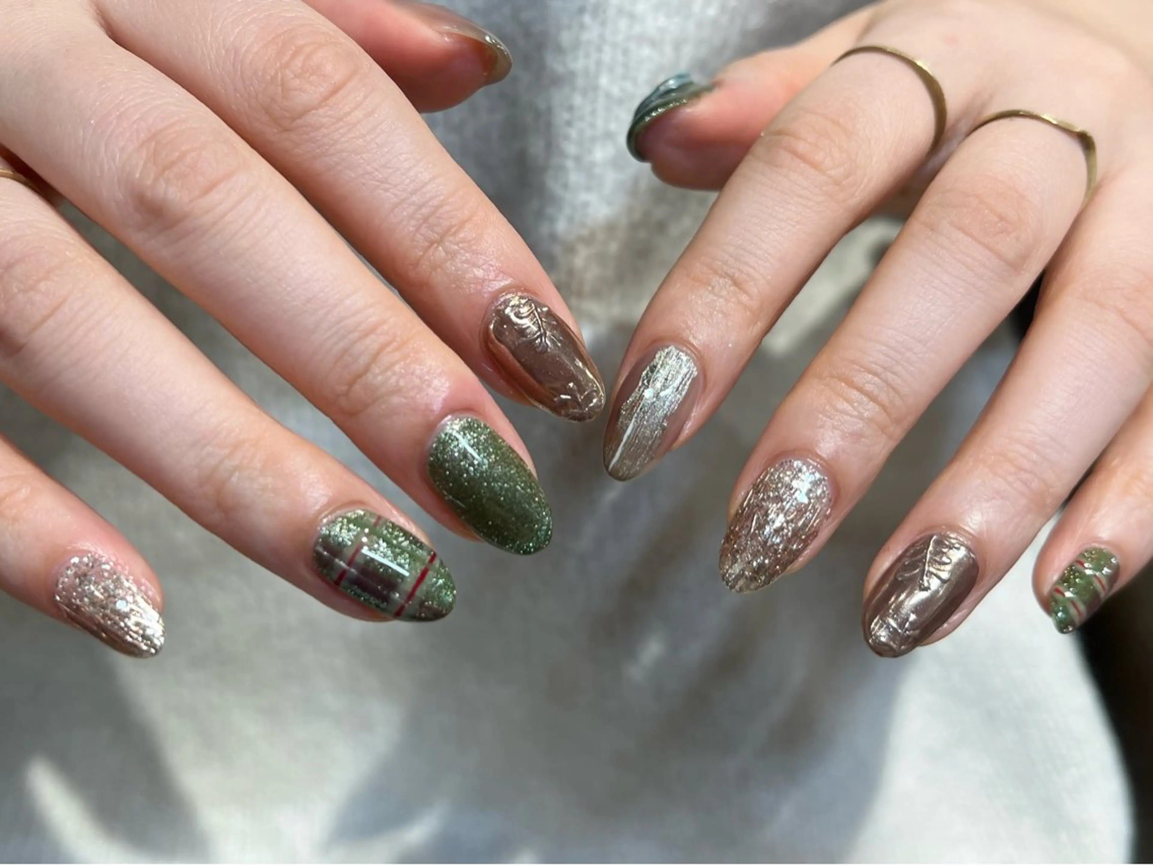 ネイル fumina 💚💛のネイルデザイン