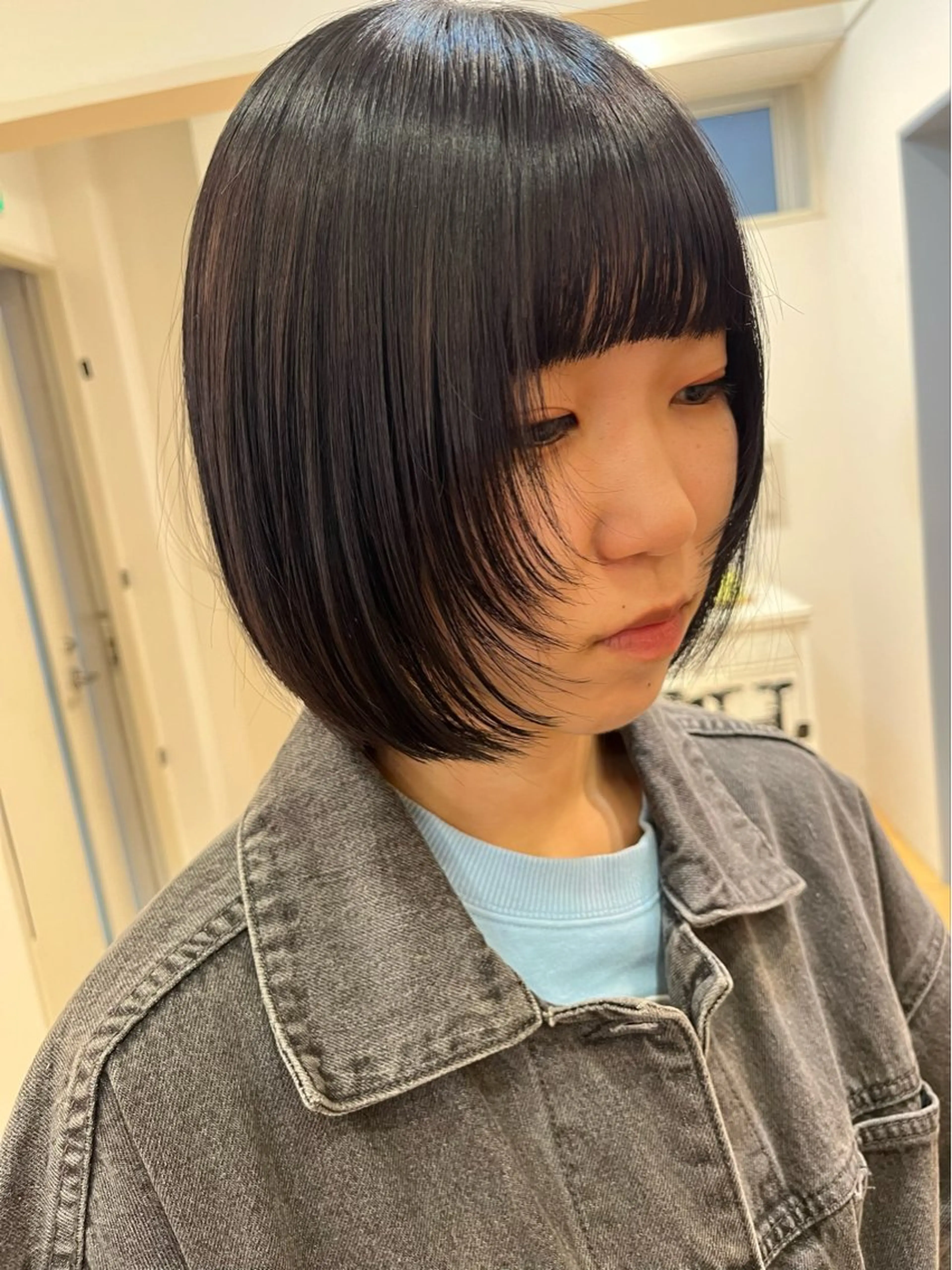 ショート 韓国風ヘア レイヤーカット 小顔カット カット LUNA🌙韓国ヘア 🌙レイヤーカットのヘアスタイル