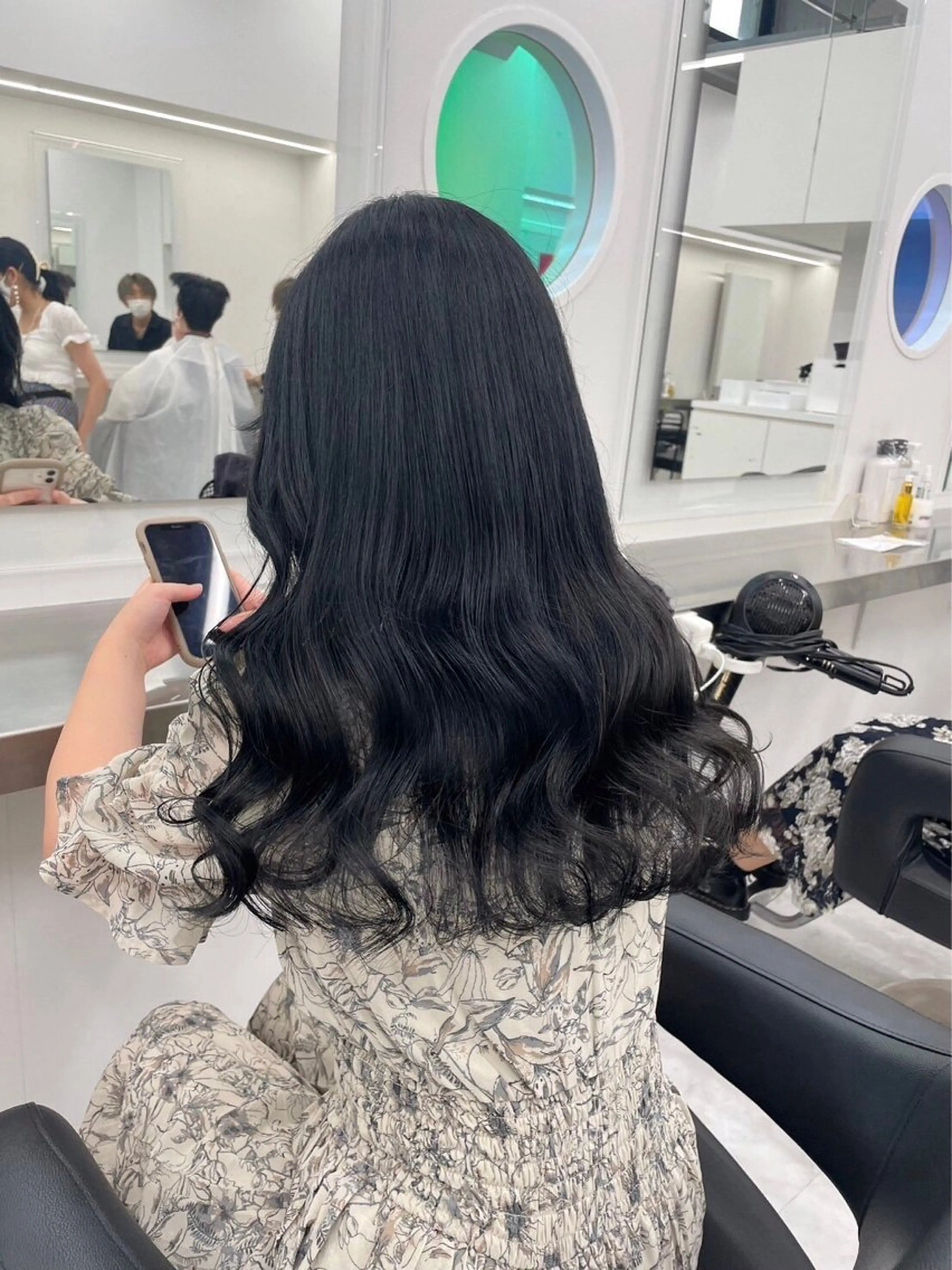 セミロング ヘアカラー トリートメント 🤍大人っぽ韓国暗髪 🤍Asuka🤍のヘアスタイル