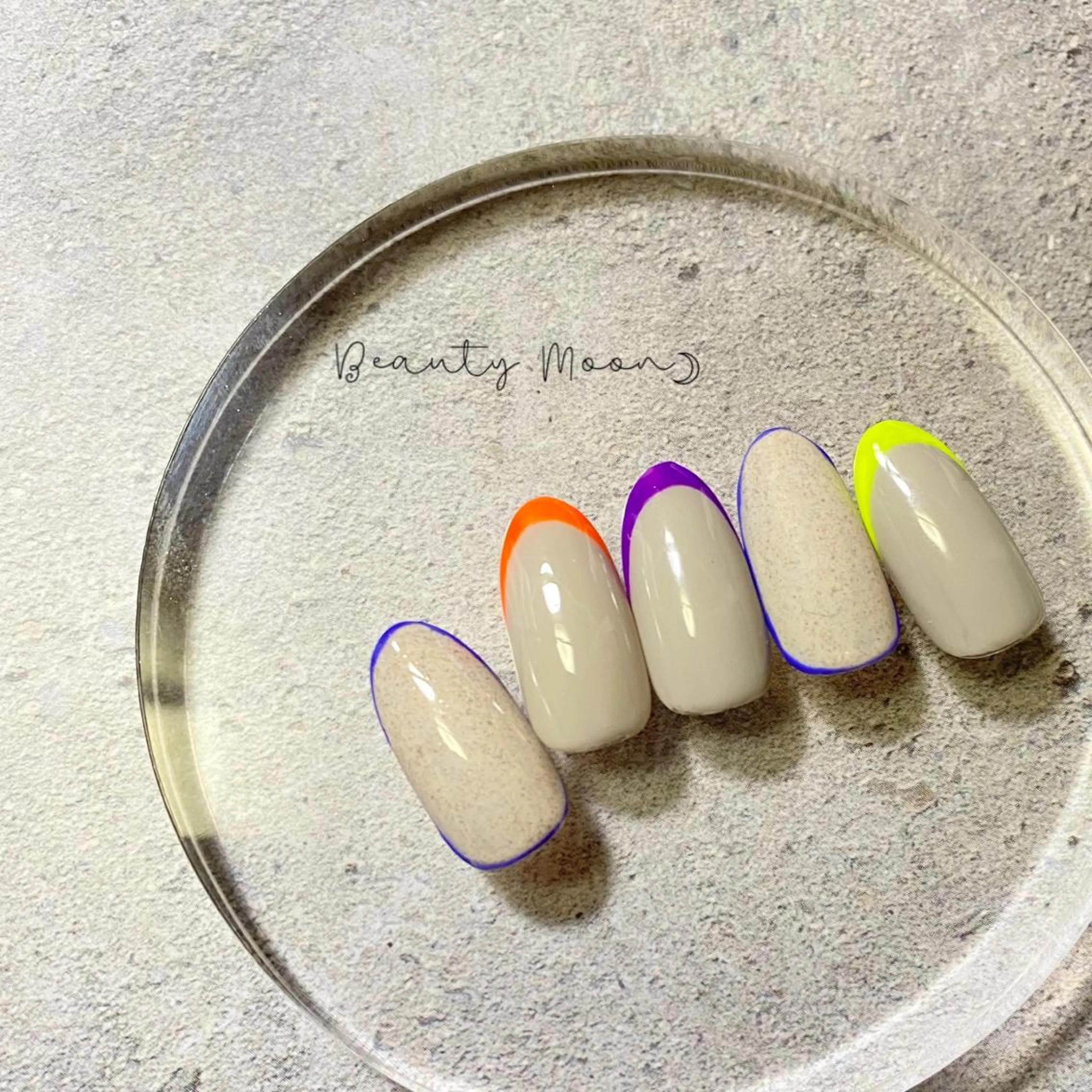 ネイル アートネイル フレンチネイル beauty ☪︎moonのネイルデザイン
