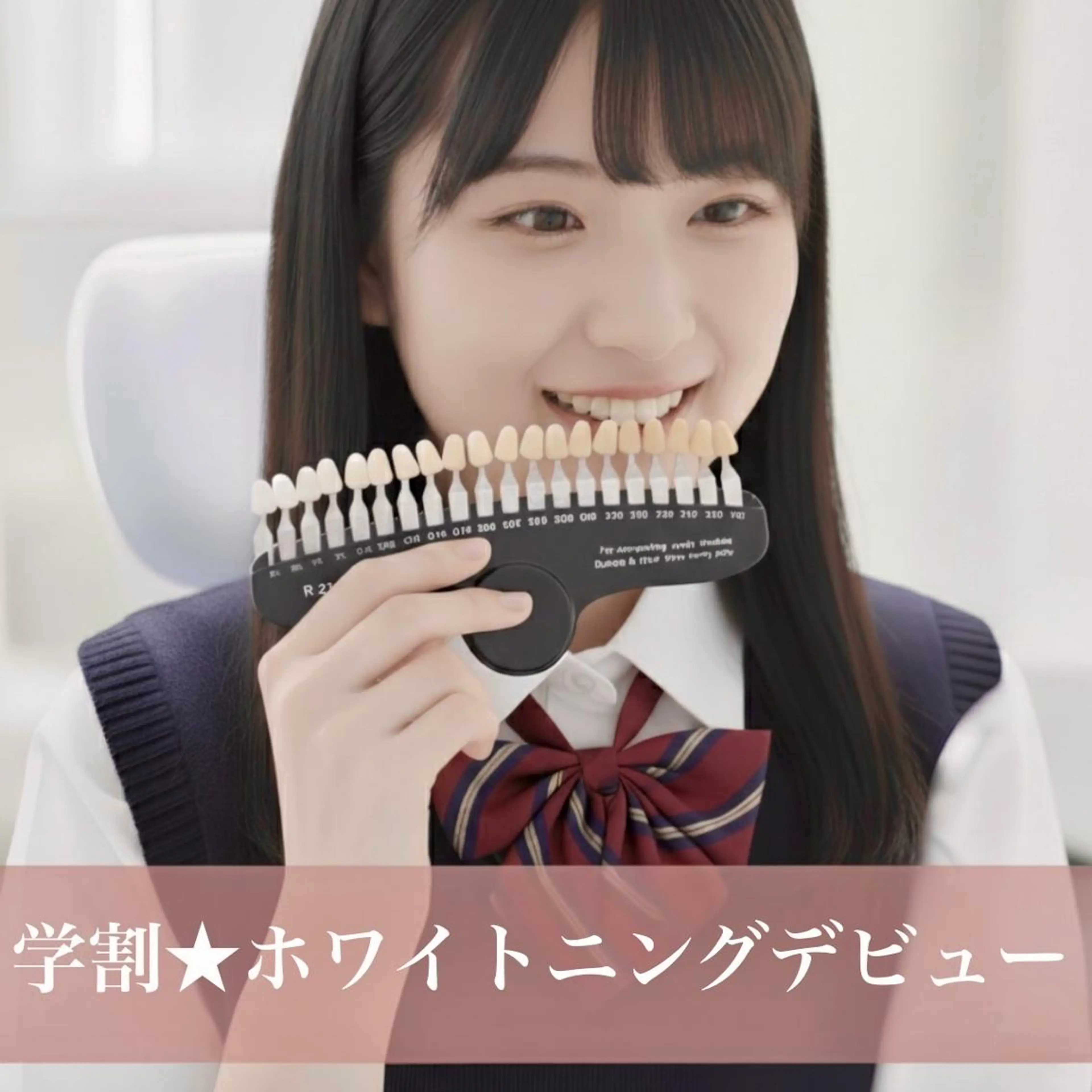 【ミニモ学割】学生応援クーポン◎セルフホワイトニング LED照射 8分×2回　¥3000の写真