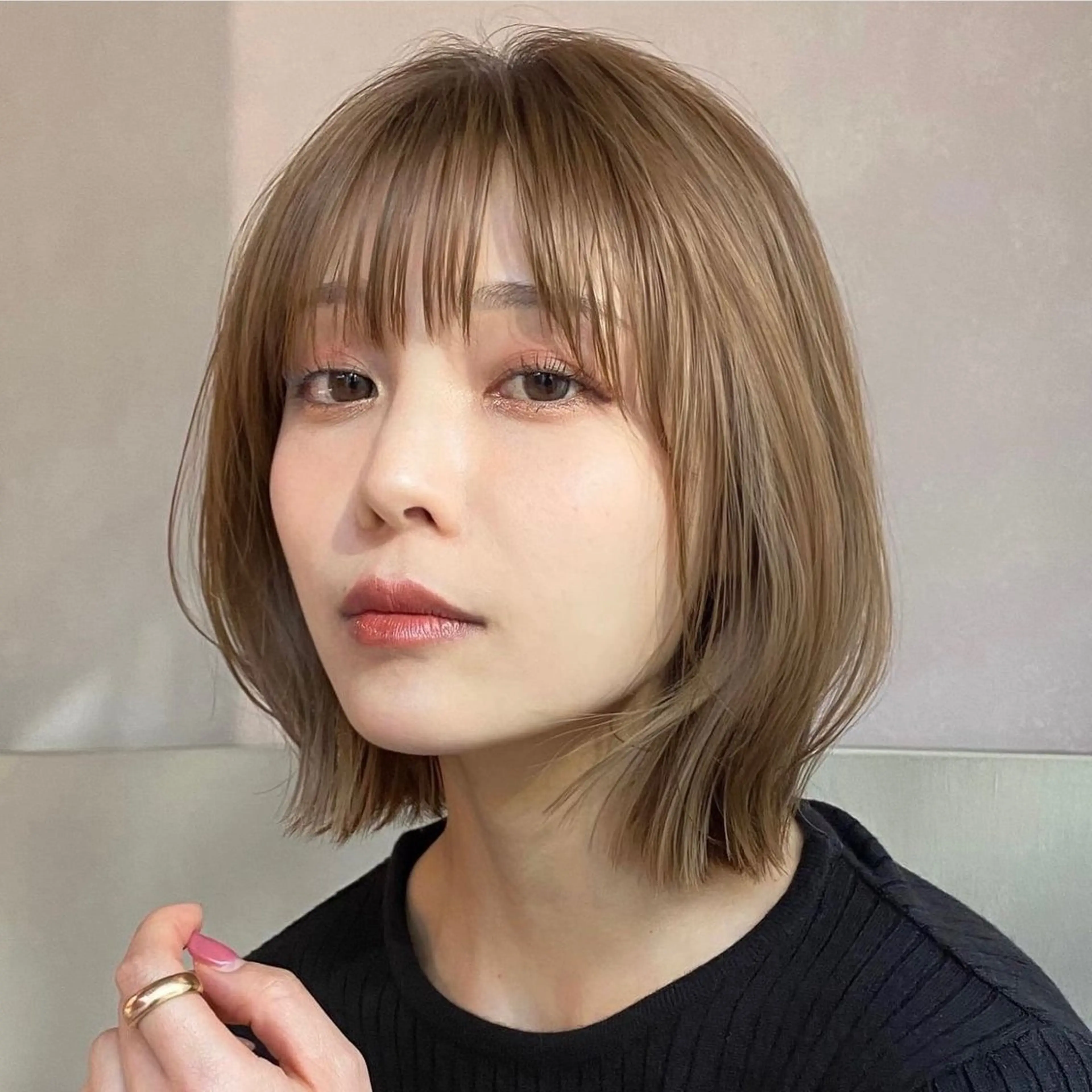ショート カラー ボブ Haruna / 透明感カラー🌙のヘアスタイル