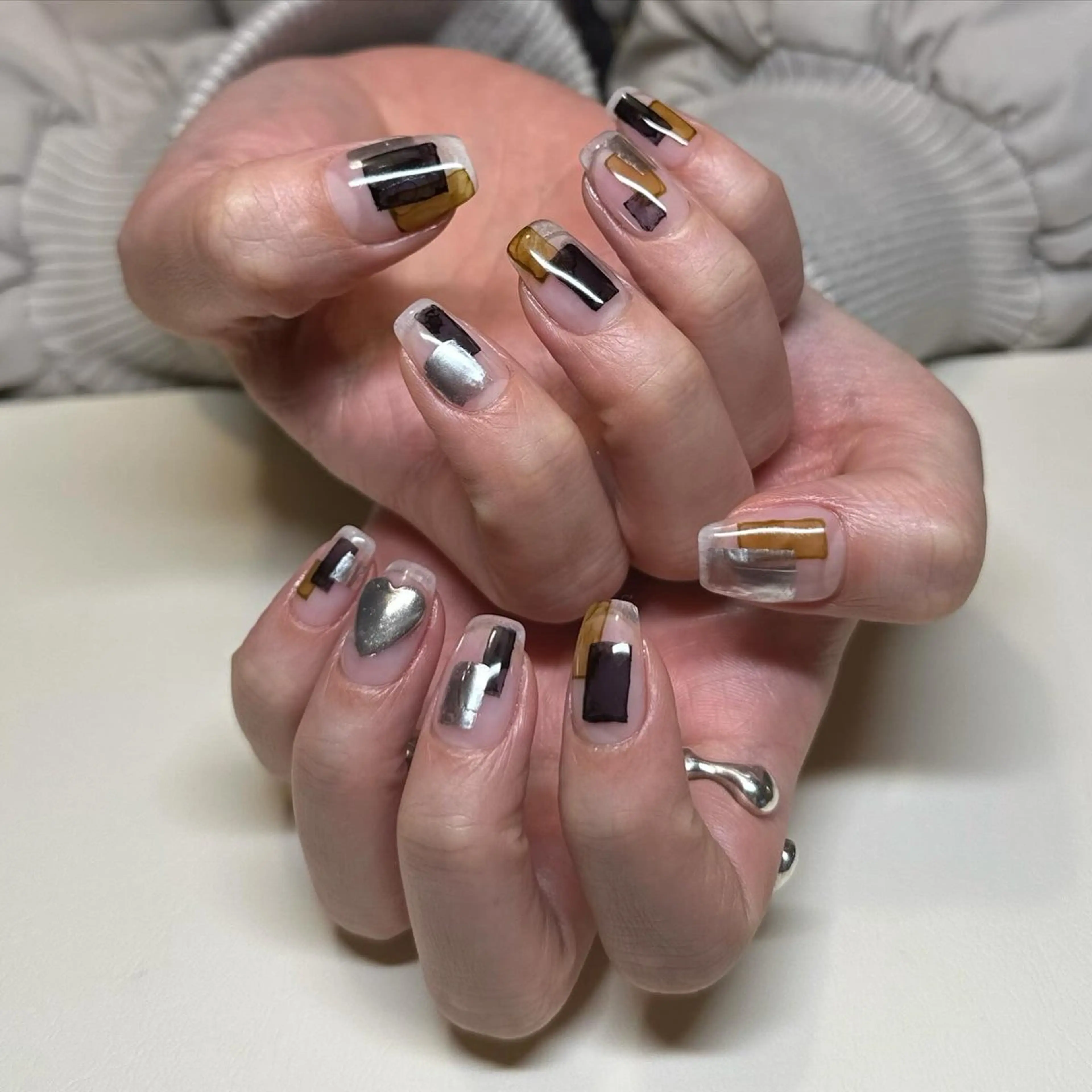 ネイル アートネイル クリアネイル ハンドネイル nikotnail 小林友美のネイルデザイン