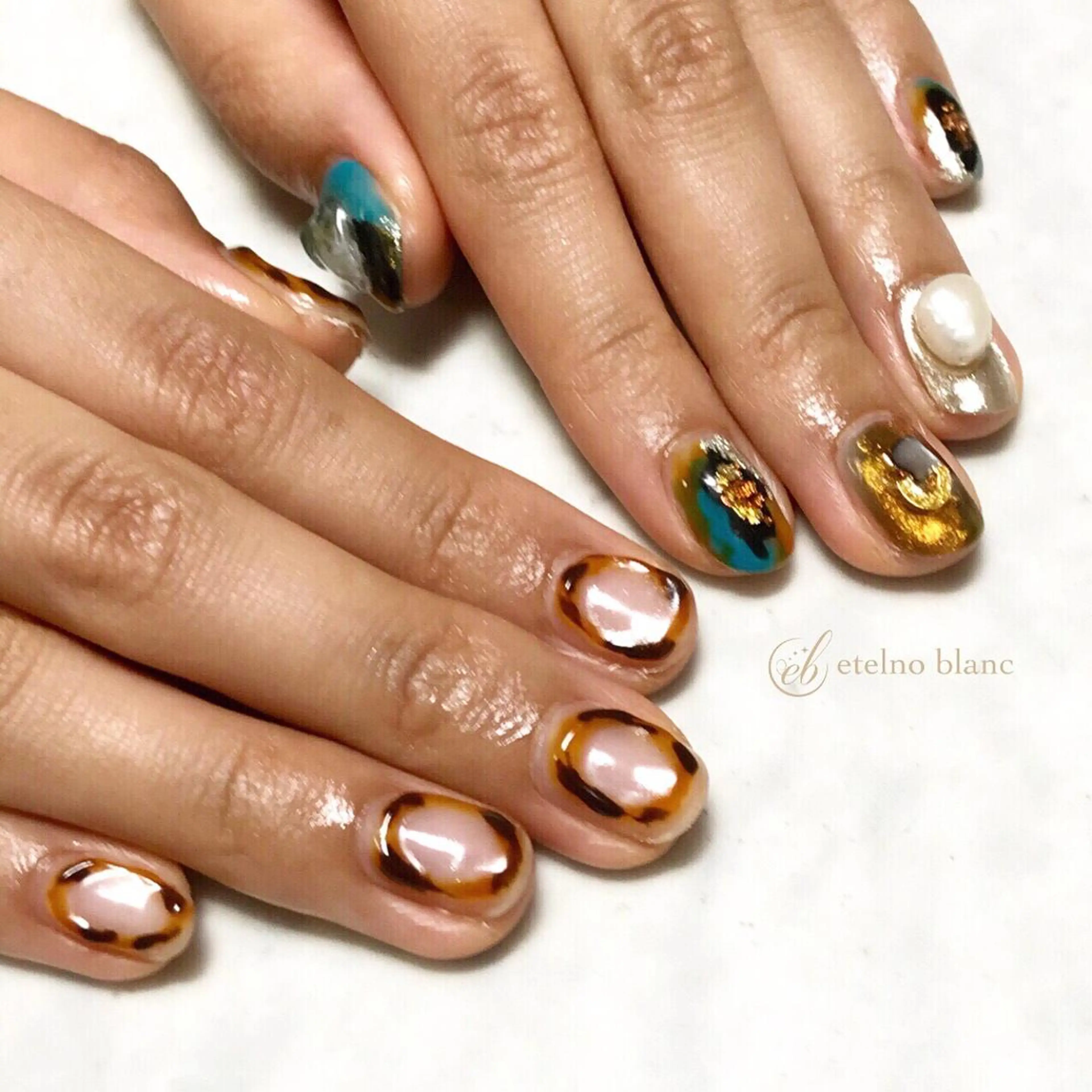 ネイル etelno blanc中目黒のネイルデザイン