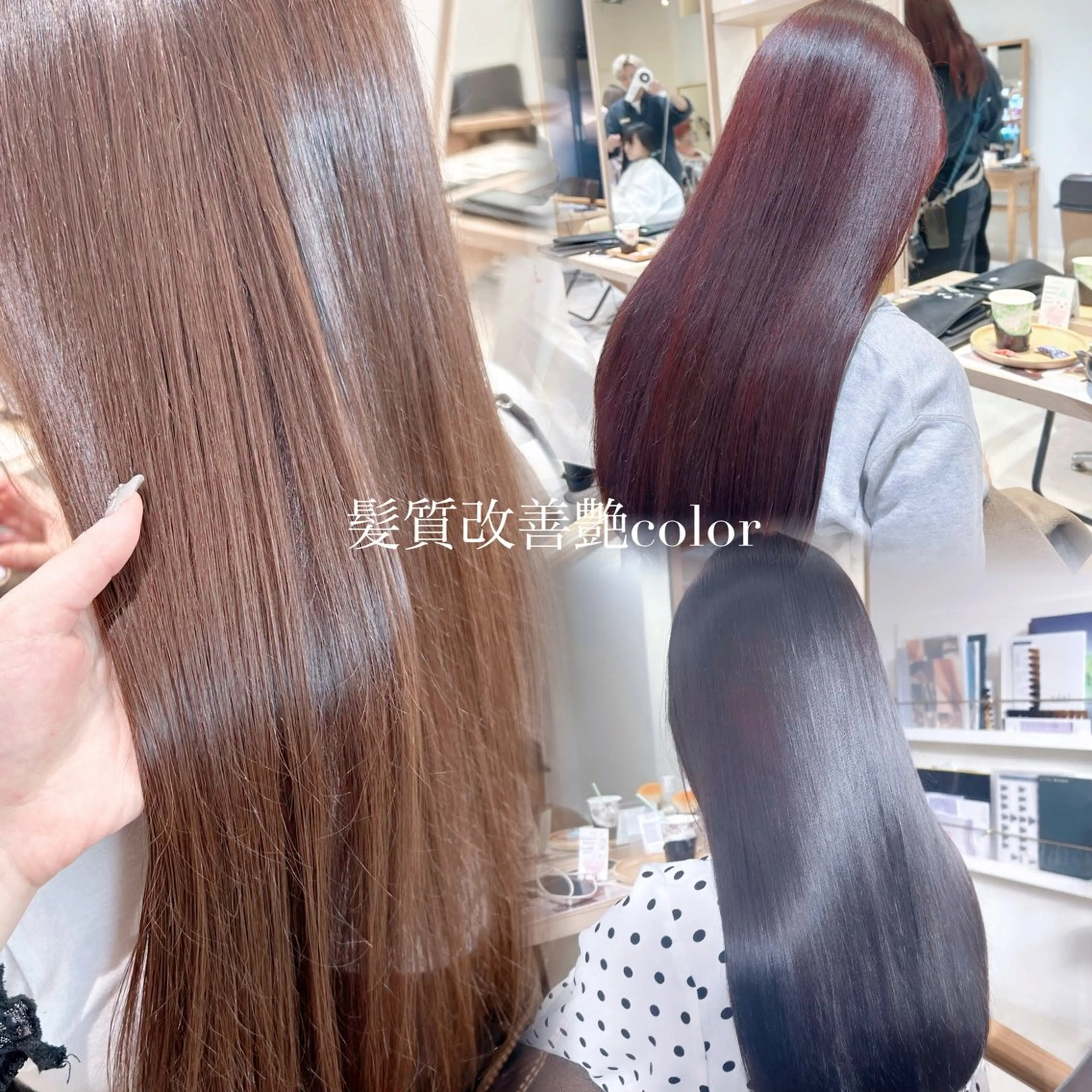 ロング 韓国レイヤー 🩶丸岡優里のヘアスタイル