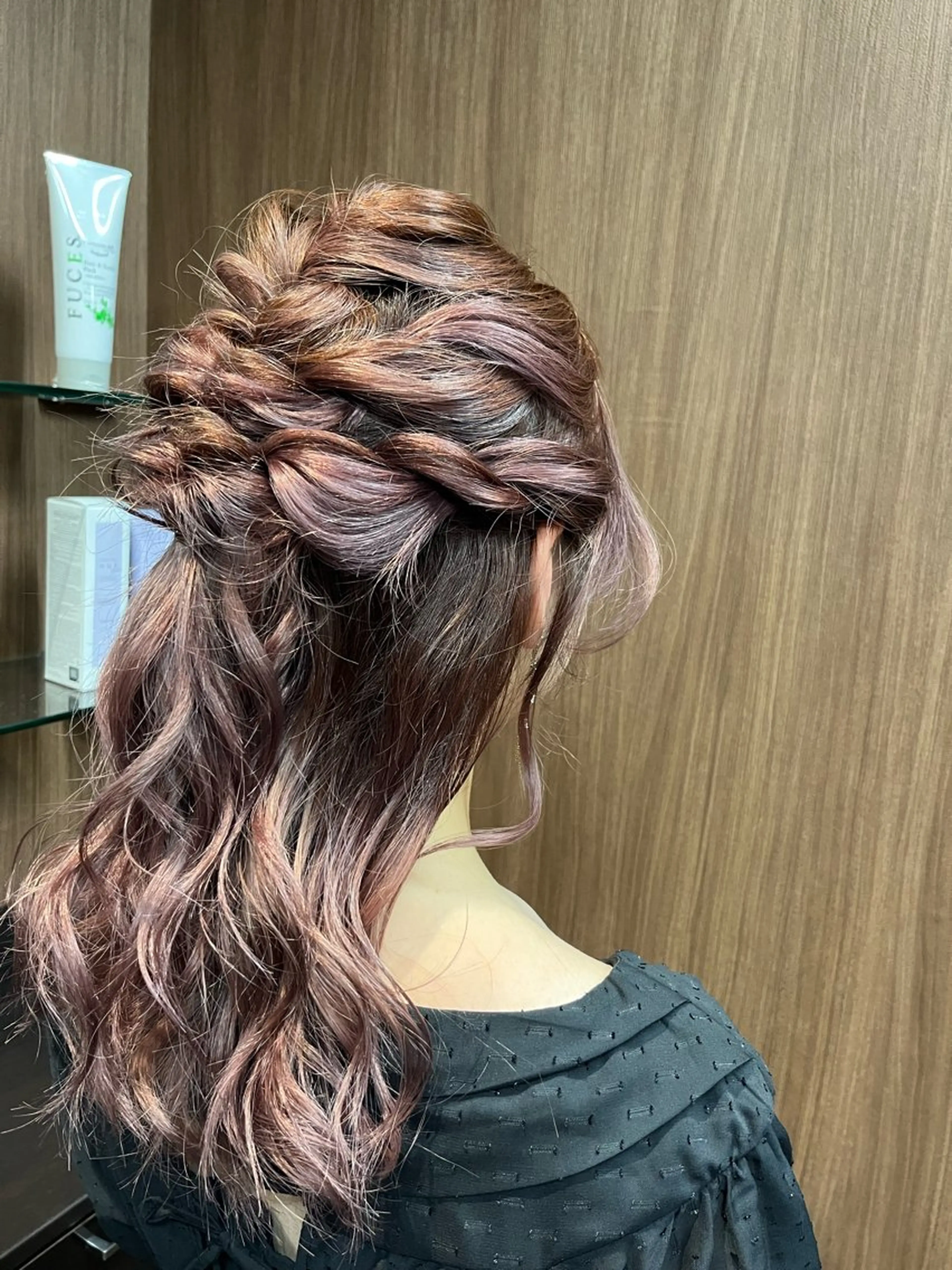 ロング ヘアアレンジ ハーフアップ mok所属・mok 🫧ayaneのヘアスタイル