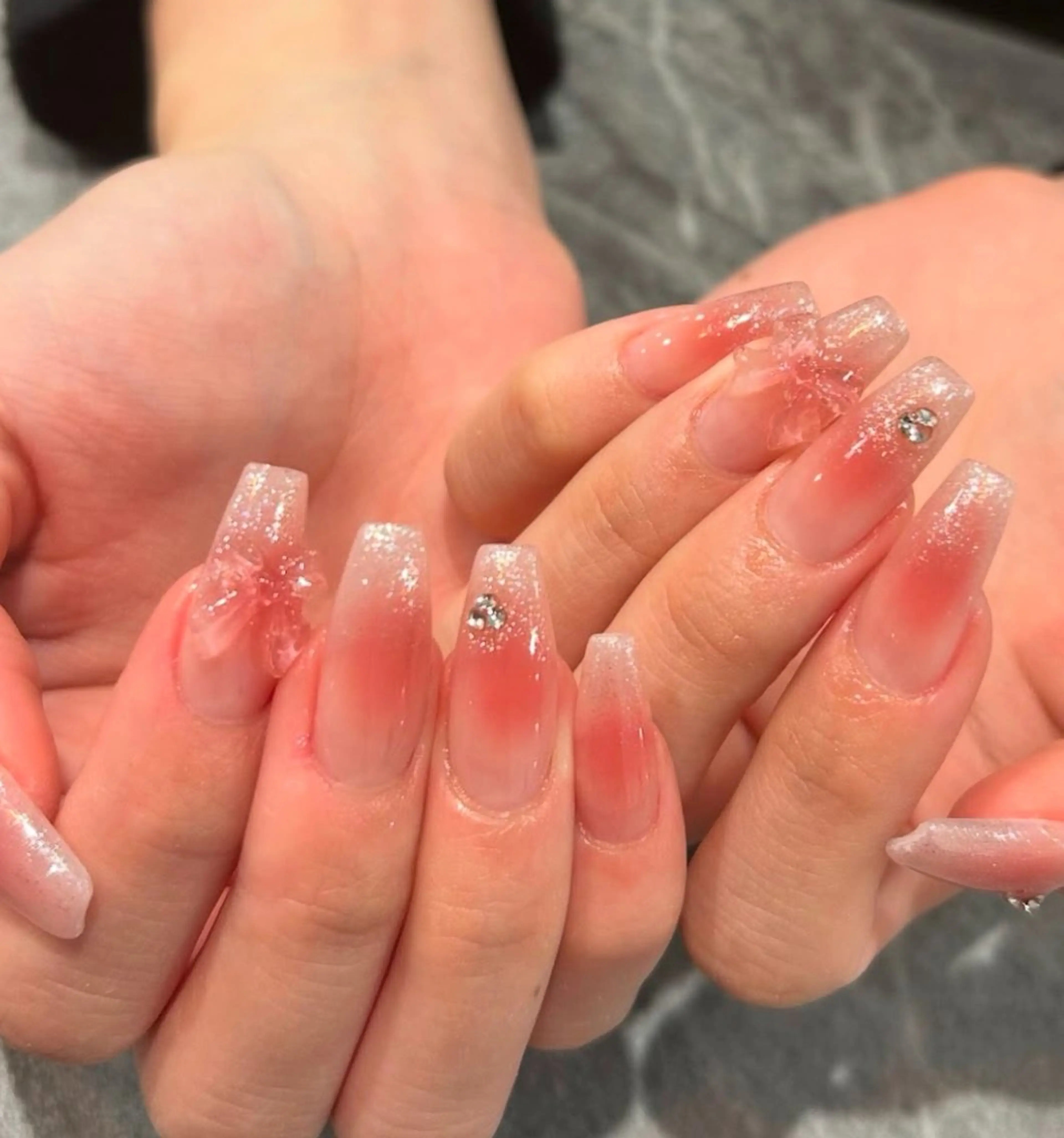 ➕500円パーツつけ放題🩷チーク・ミラー・ベイビーブーマー・マグフレンチ🌺オフ込み🌻(パラジェル変更➕500円)の写真