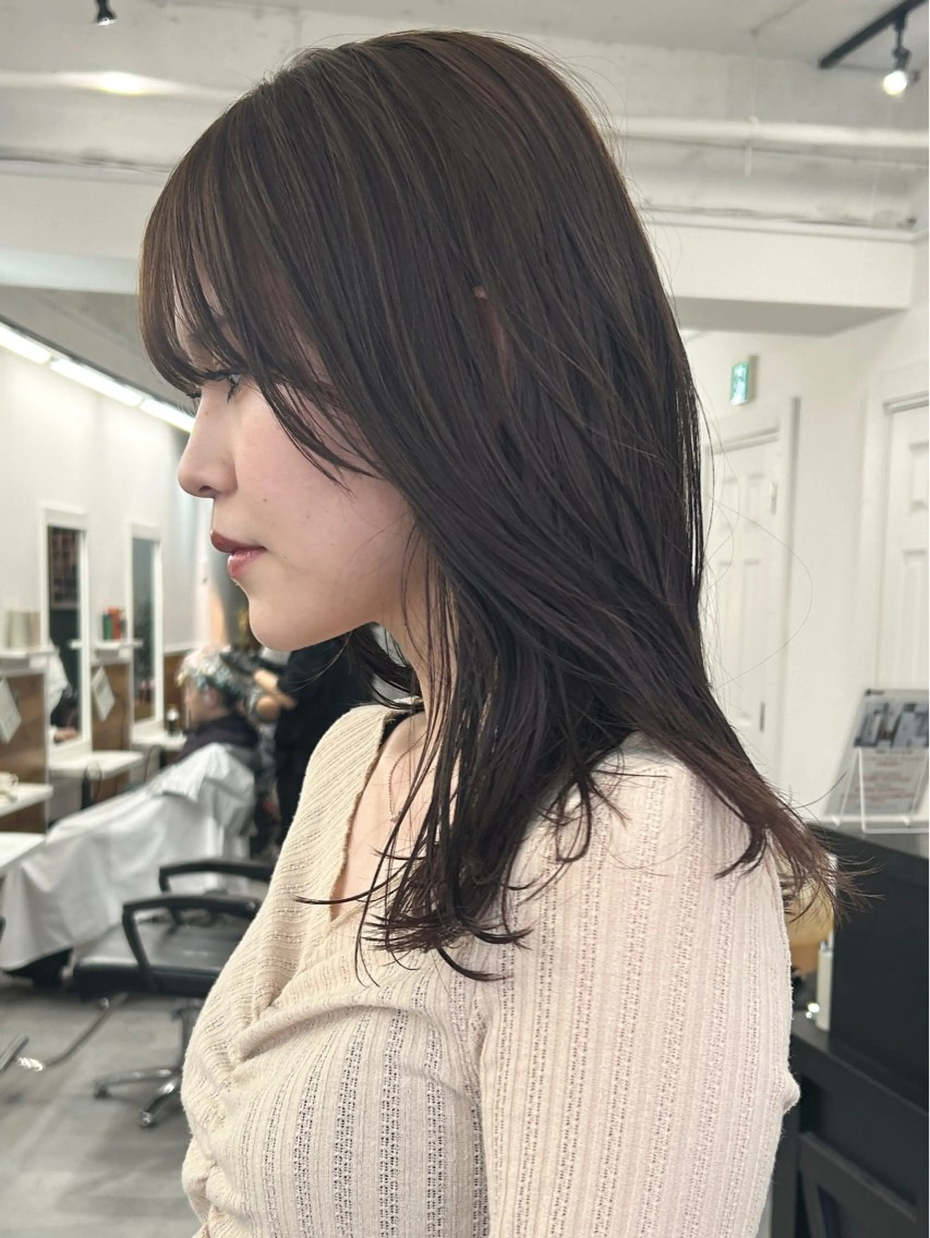 セミロング カラー カット ヘアカラー トリートメント ボブ/透明感カラー /サナ🌼のヘアスタイル