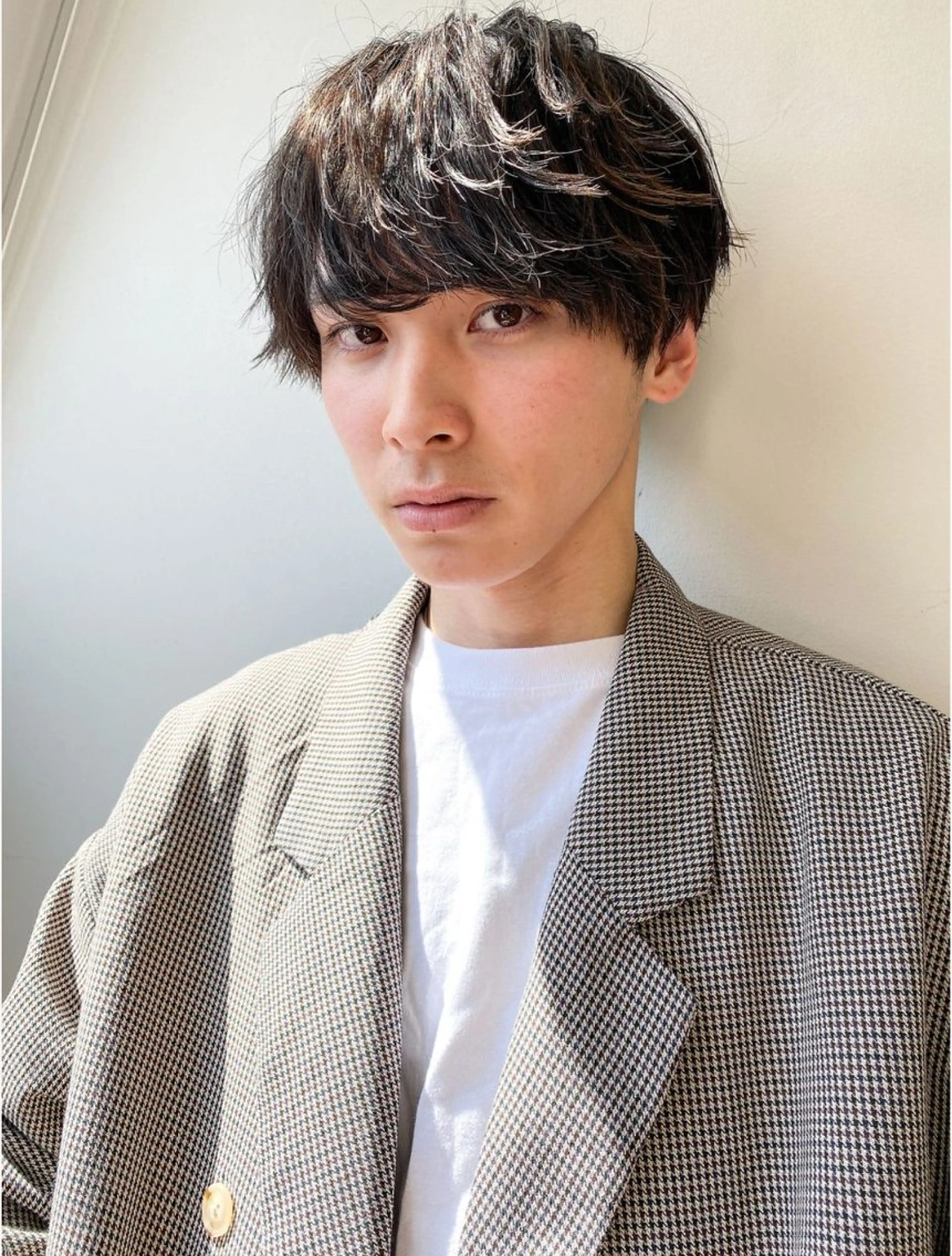 ショート パーマ メンズ ツーブロック 刈り上げ カット パーマ 加藤 いくみのヘアスタイル