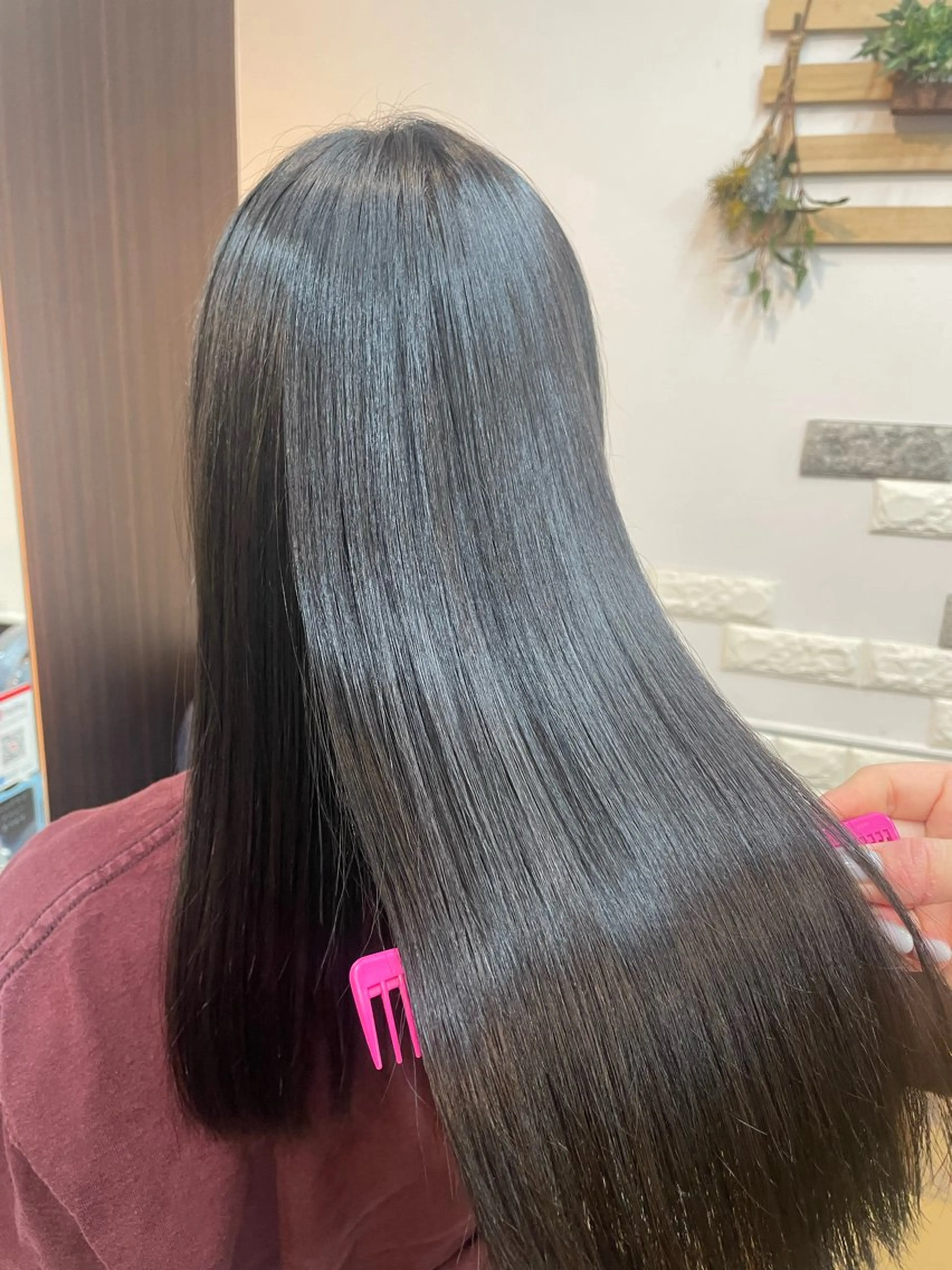 セミロング パーマ 縮毛矯正 Riko 🎀🍪のヘアスタイル