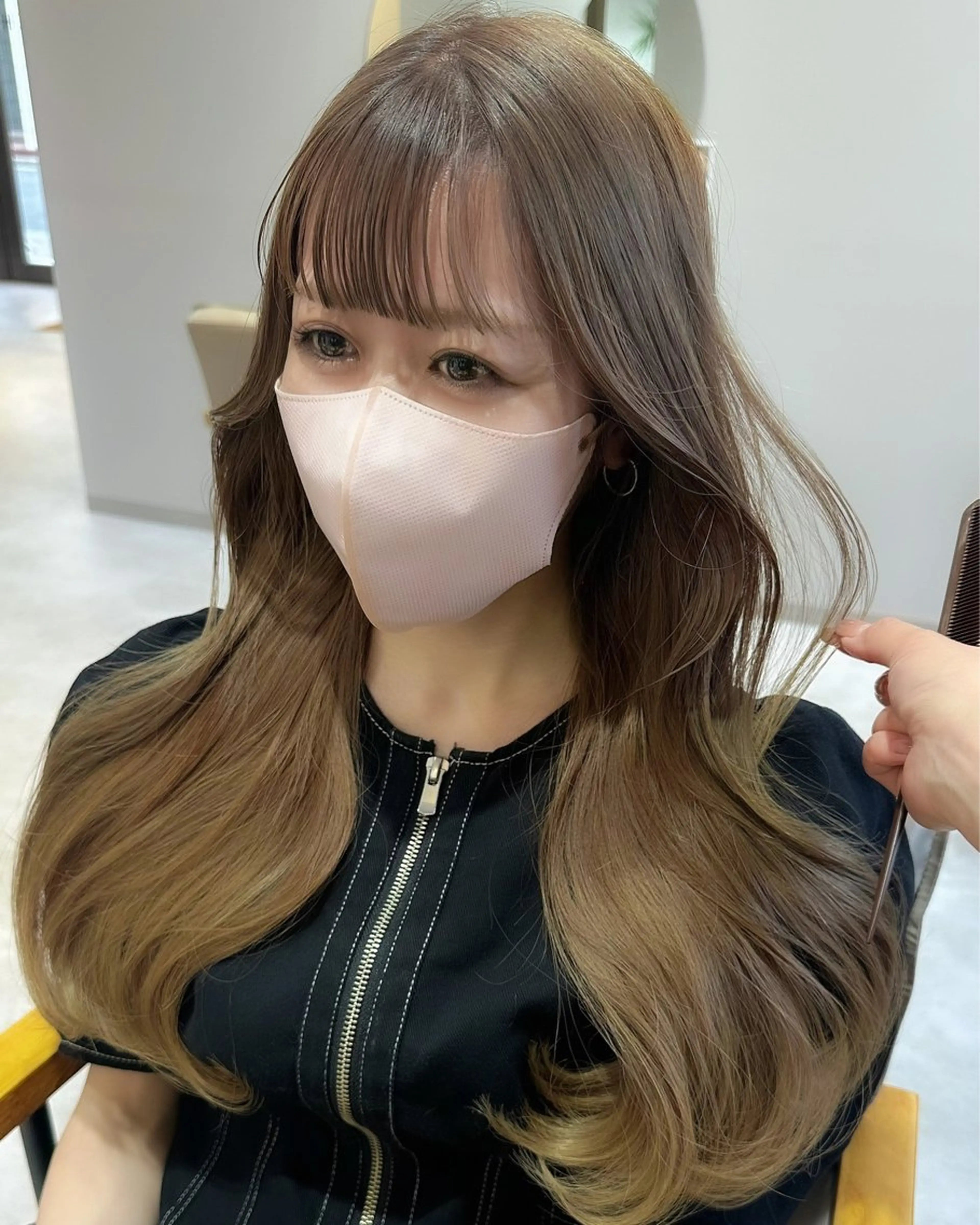 ロング カラー ヘアアレンジ カット ヘアカラー トリートメント topstylist 芳賀みなみのヘアスタイル