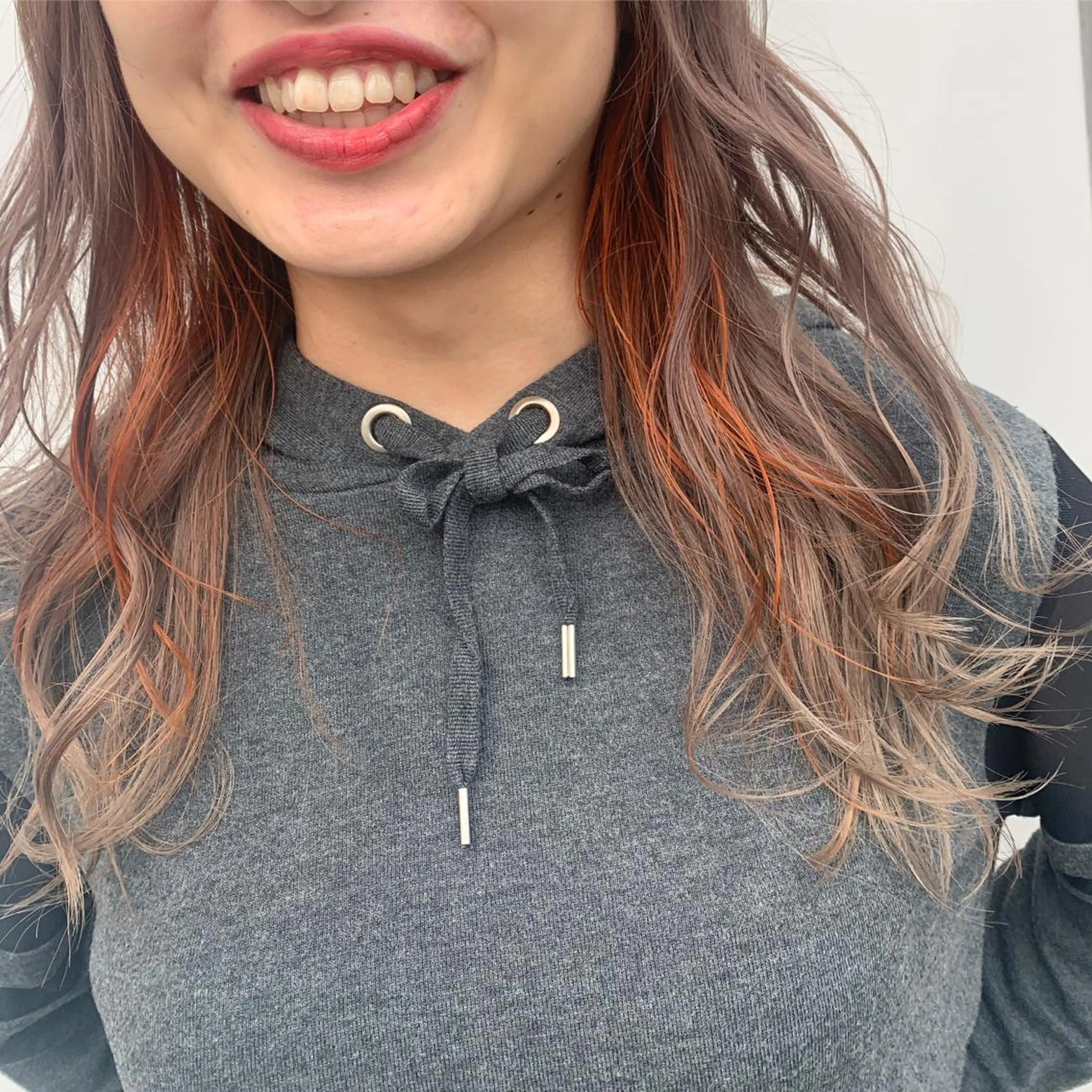 セミロング カラー イヤリングカラー グレージュ ミルクティーグレージュ オレンジ 中目黒🌼 🌼ハナのヘアスタイル