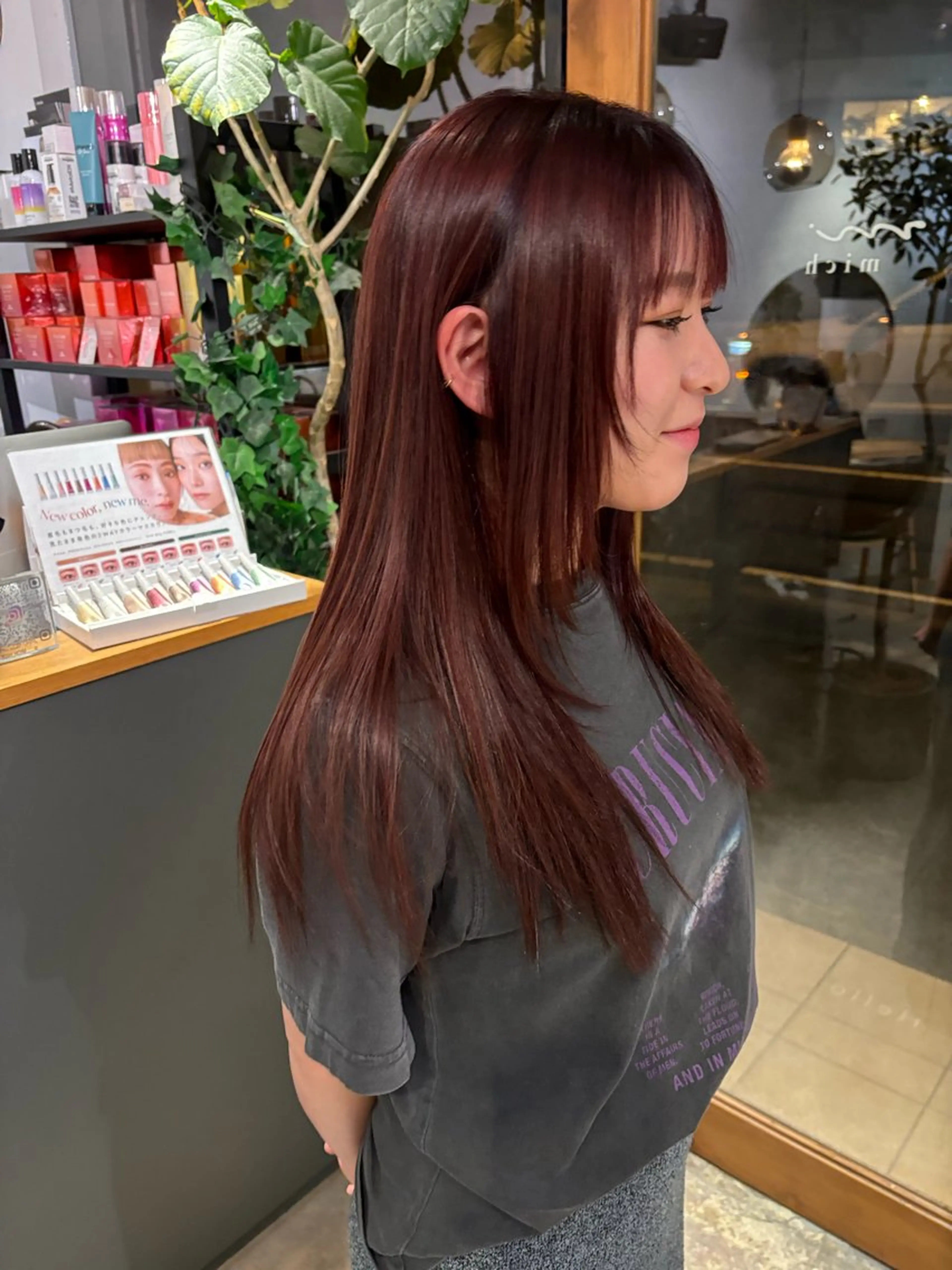 ロング カラー ブリーチ ブリーチなしカラー カット ヘアカラー 🐼 こゆきのヘアスタイル