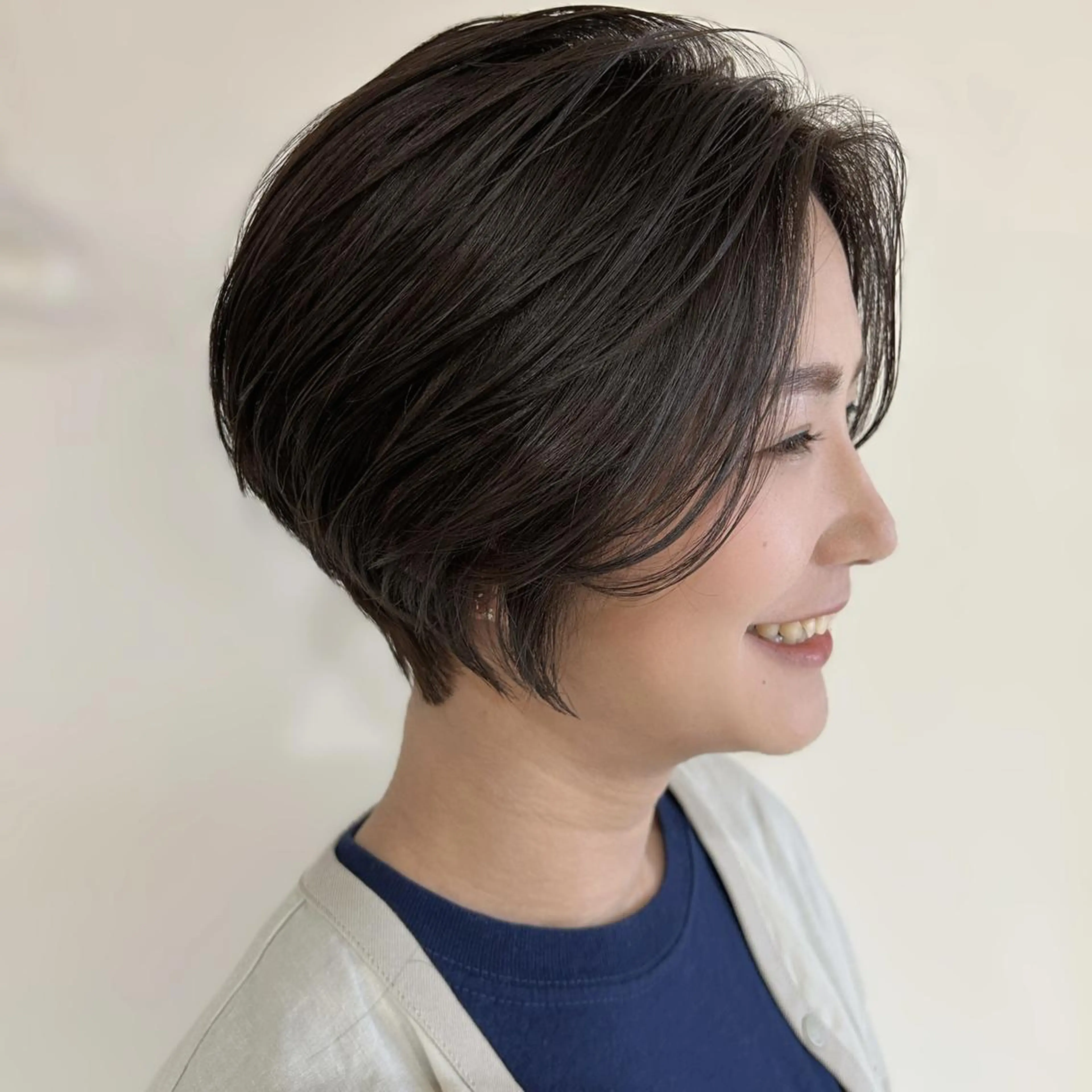 ショート ショートボブ ハンサムショート 丸みショート ボブ くびれヘア カット Halo/長居美容室 ショート/ROKIのヘアスタイル