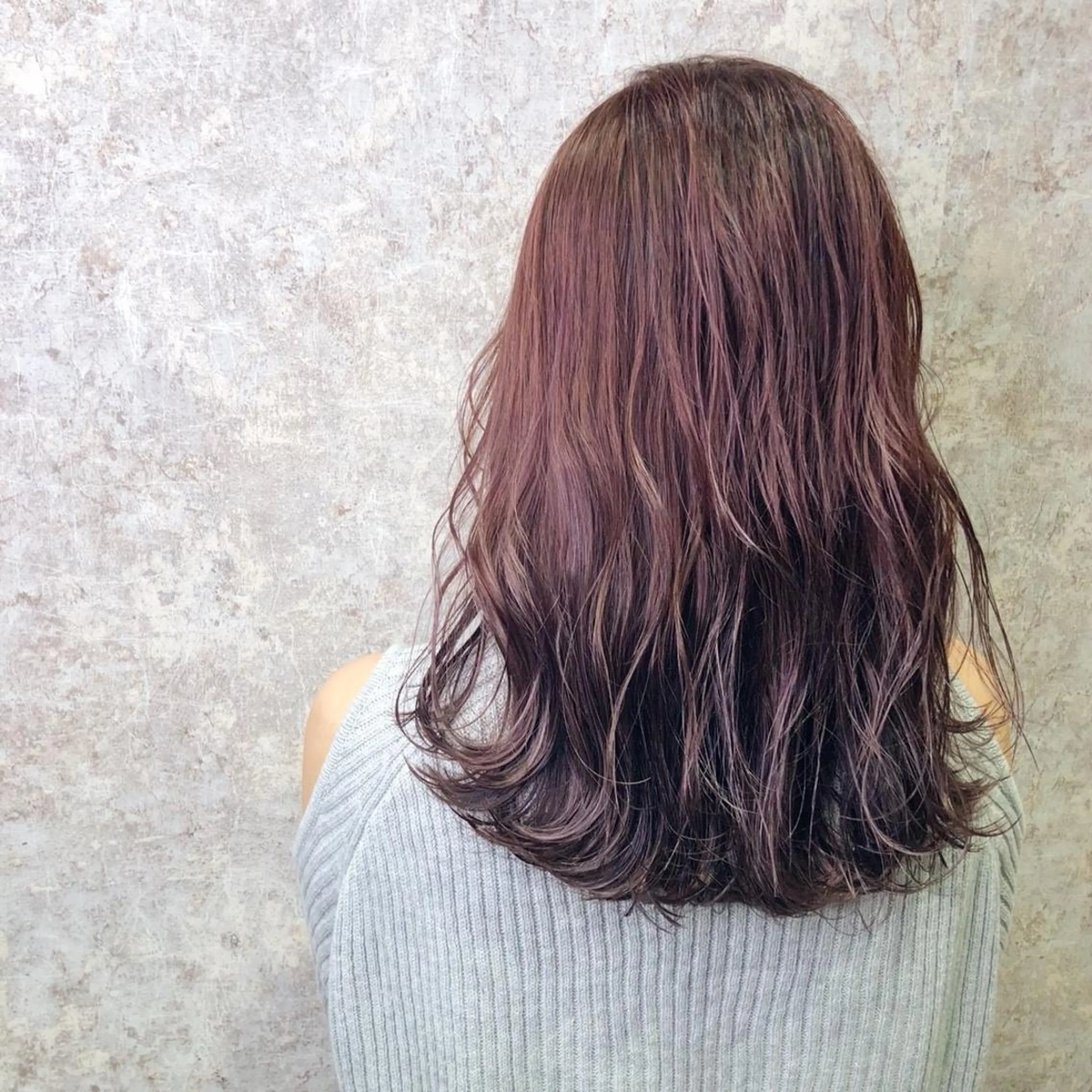 セミロング カラー グラデーションカラー パープルカラー 💈Blanco💈 カラー&ケア🌈のヘアスタイル
