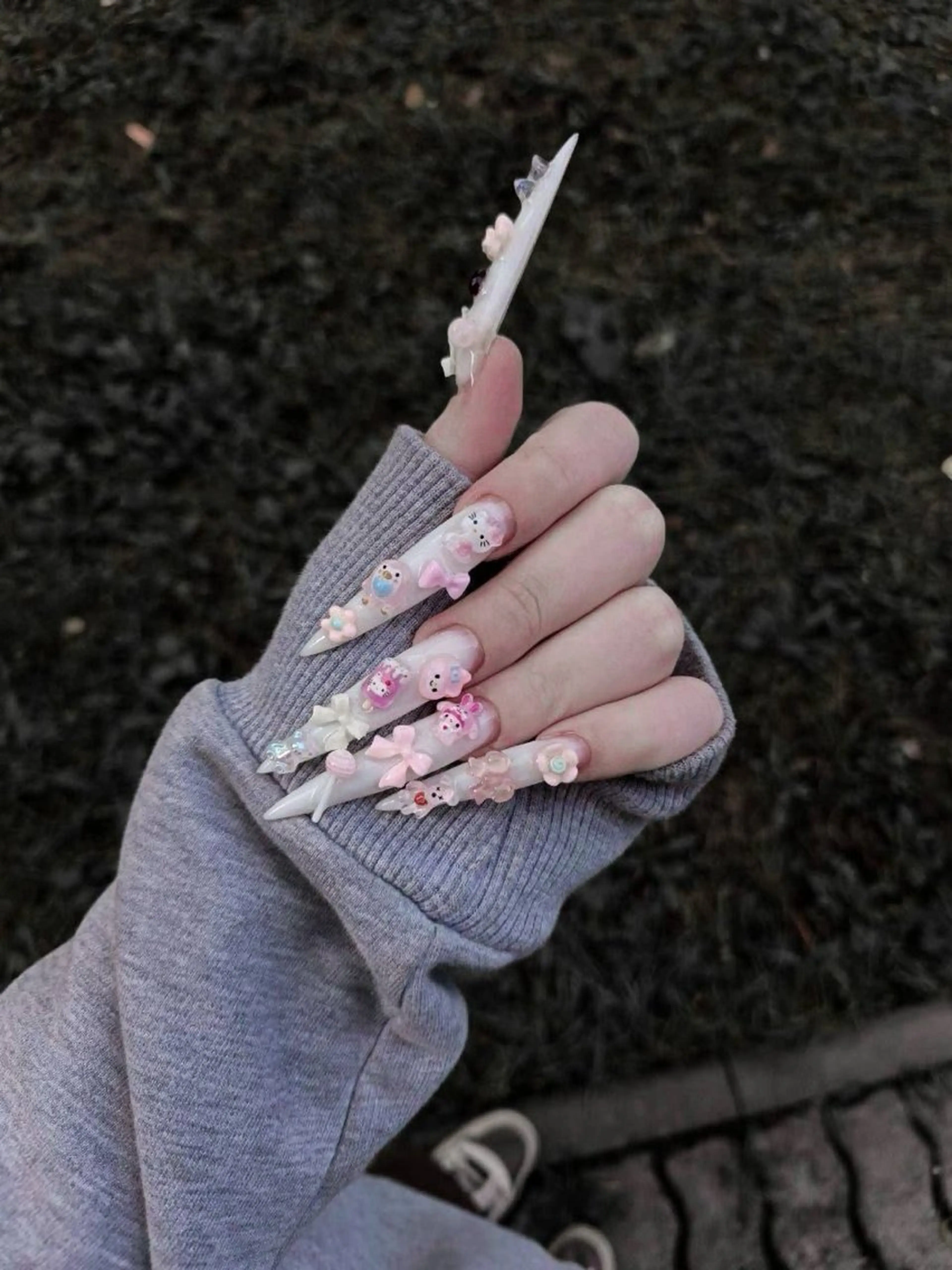 【「EXTRA LONG」 3XLサイズチップ】 ワンカラー+ パーツ付け放題の写真