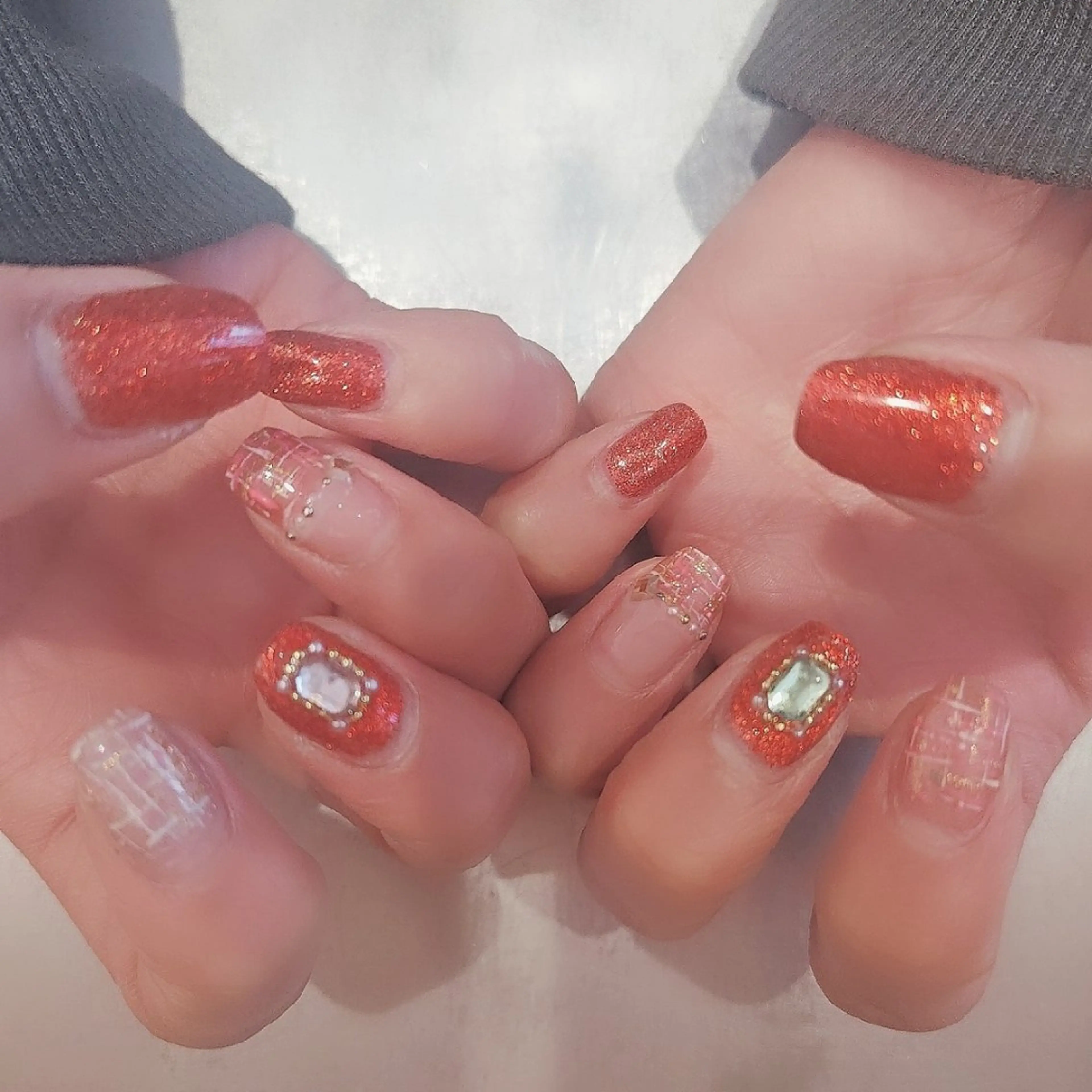 ネイル ハンドネイル 黒浜 ちなみのネイルデザイン