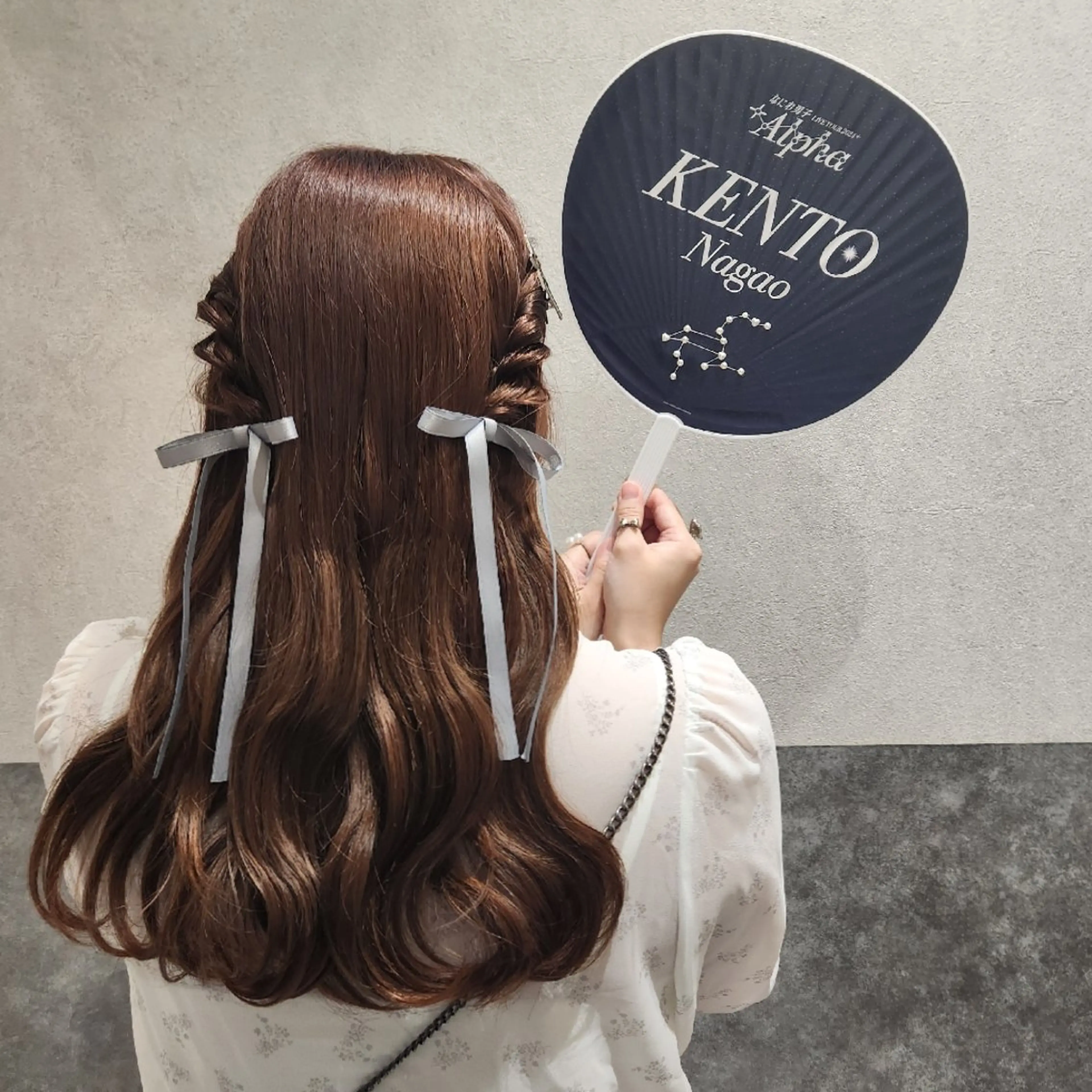 ヘアアレンジ ハーフアップ O.hair designers所属・シールエクステ🎀 ホシノ🕒ユウカのヘアスタイル