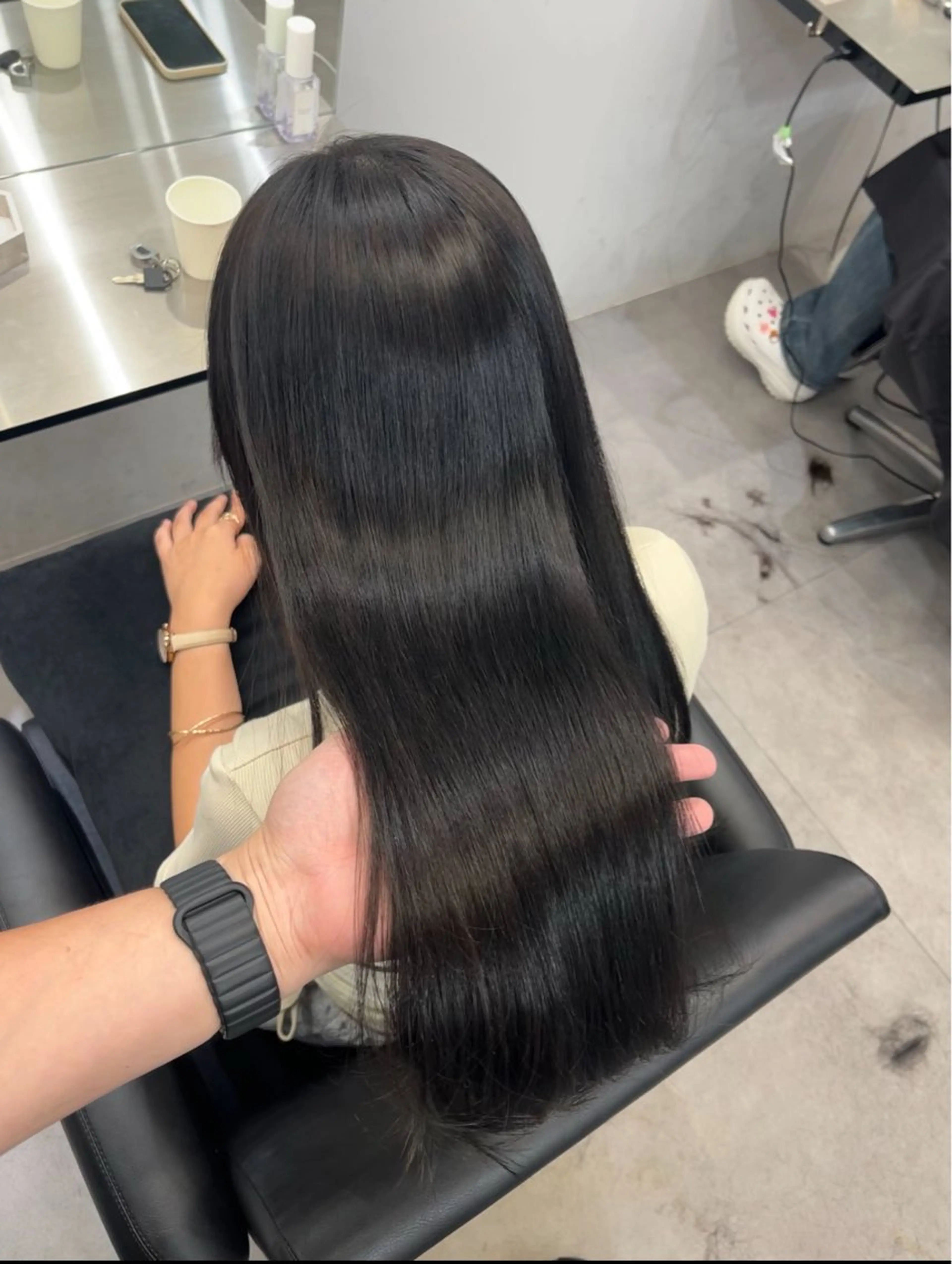 ロング カット ヘアカラー 縮毛矯正 トリートメント 【髪質改善】縮毛矯正 /core梅田/西尾のヘアスタイル