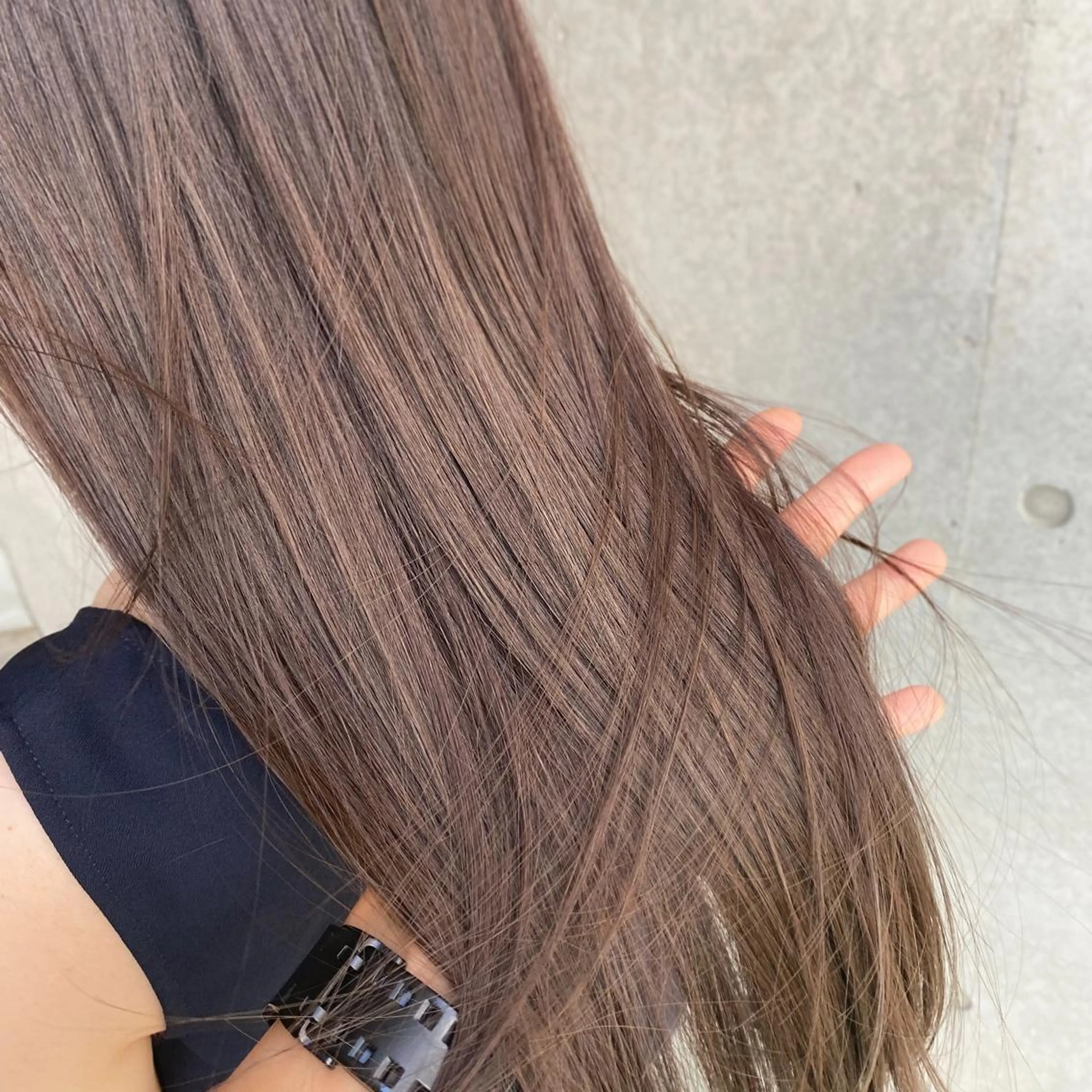 セミロング カラー GO TODAY シェアサロン 渋谷sol店所属・モテ前髪 タゴメ シンヤのヘアスタイル