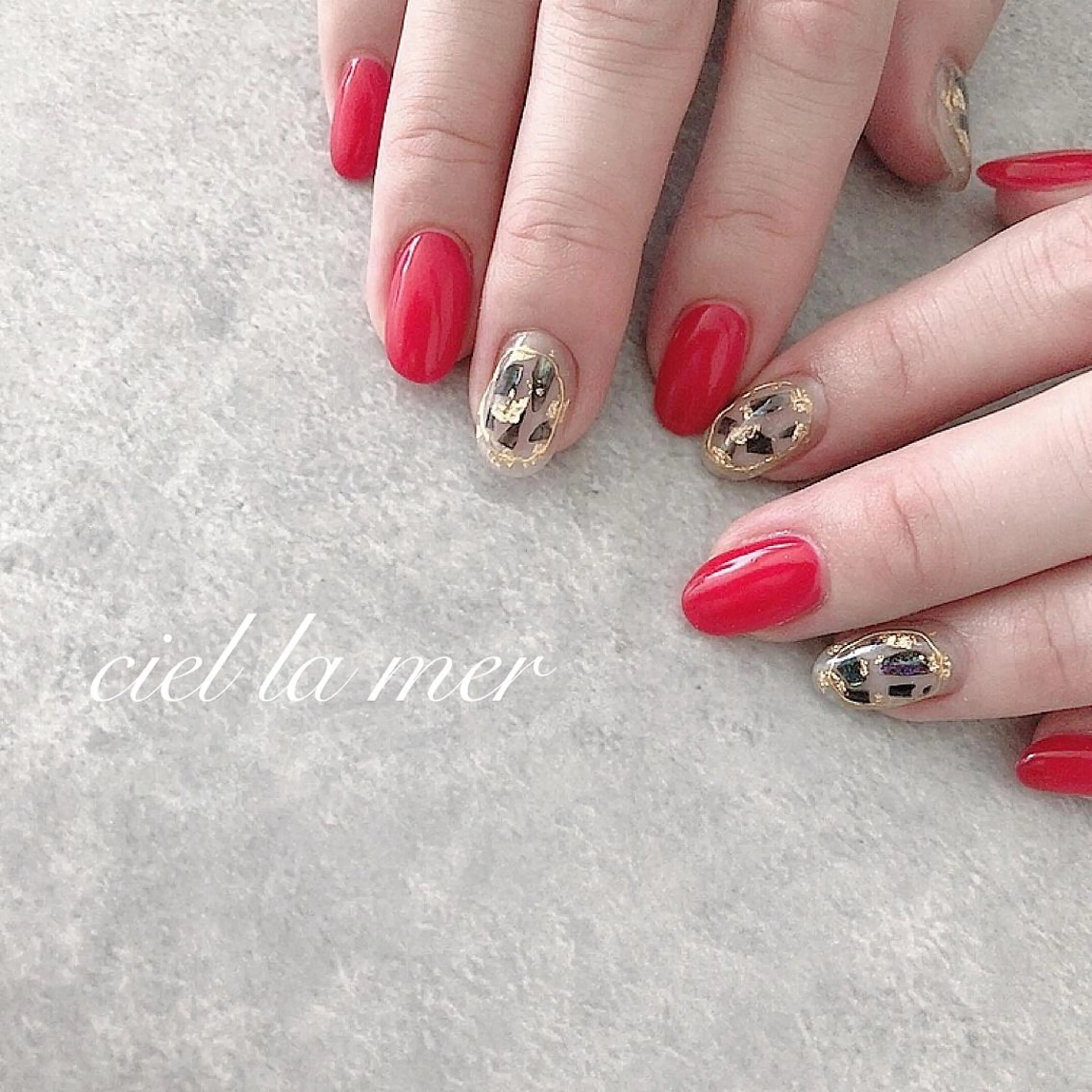 ネイル ハンドネイル フットネイル ciel la merのネイルデザイン