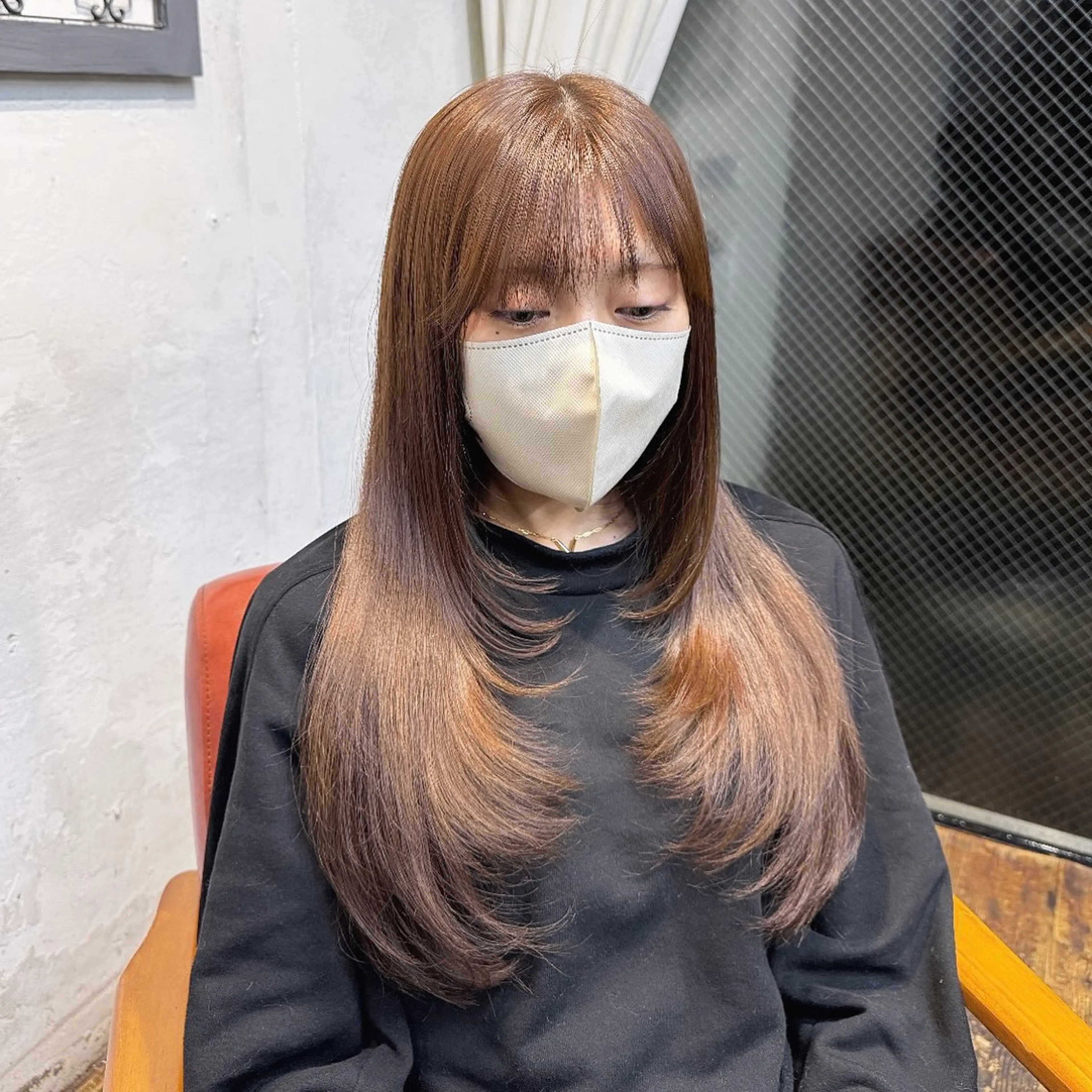 ロング カラー ヘアアレンジ 暖色系/透明感 治野心のヘアスタイル