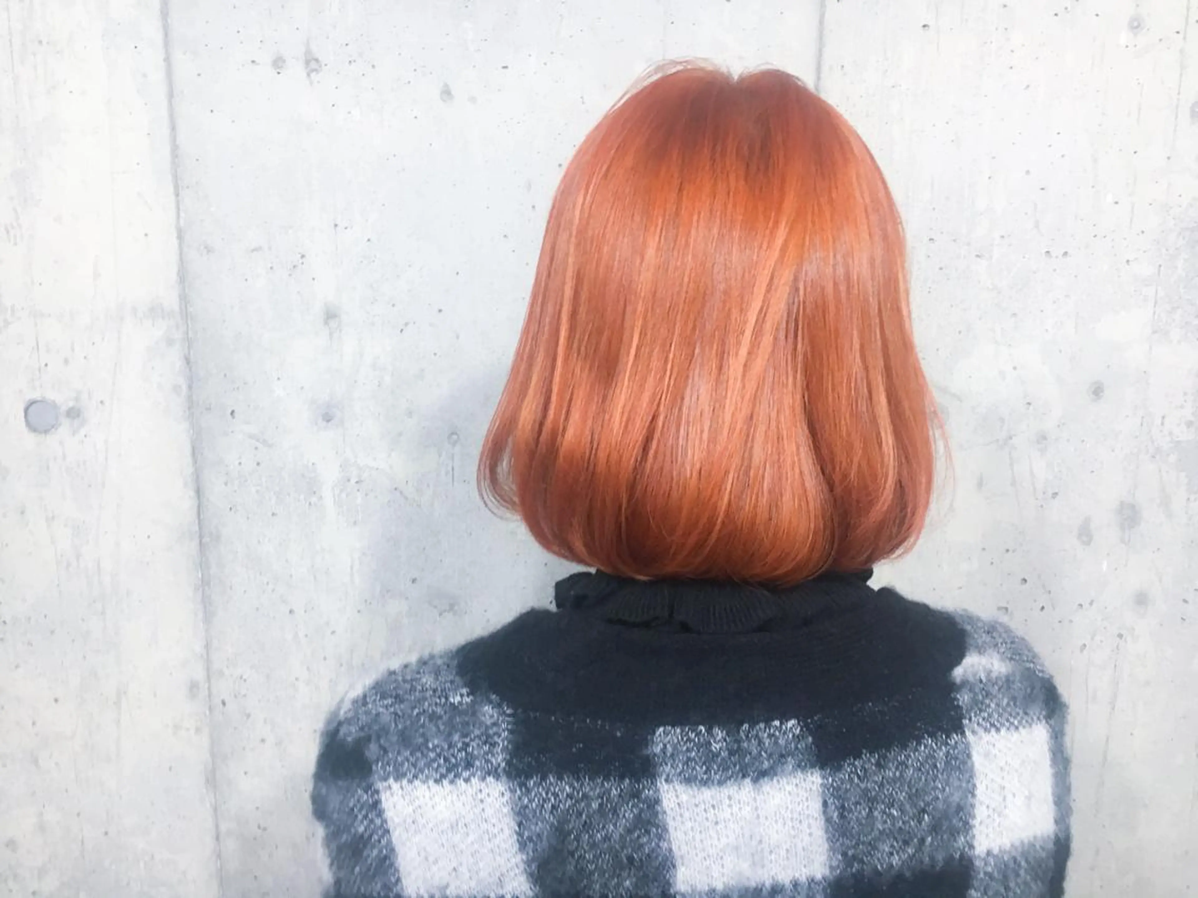 ショート カラー オレンジ 北條 優輝のヘアスタイル