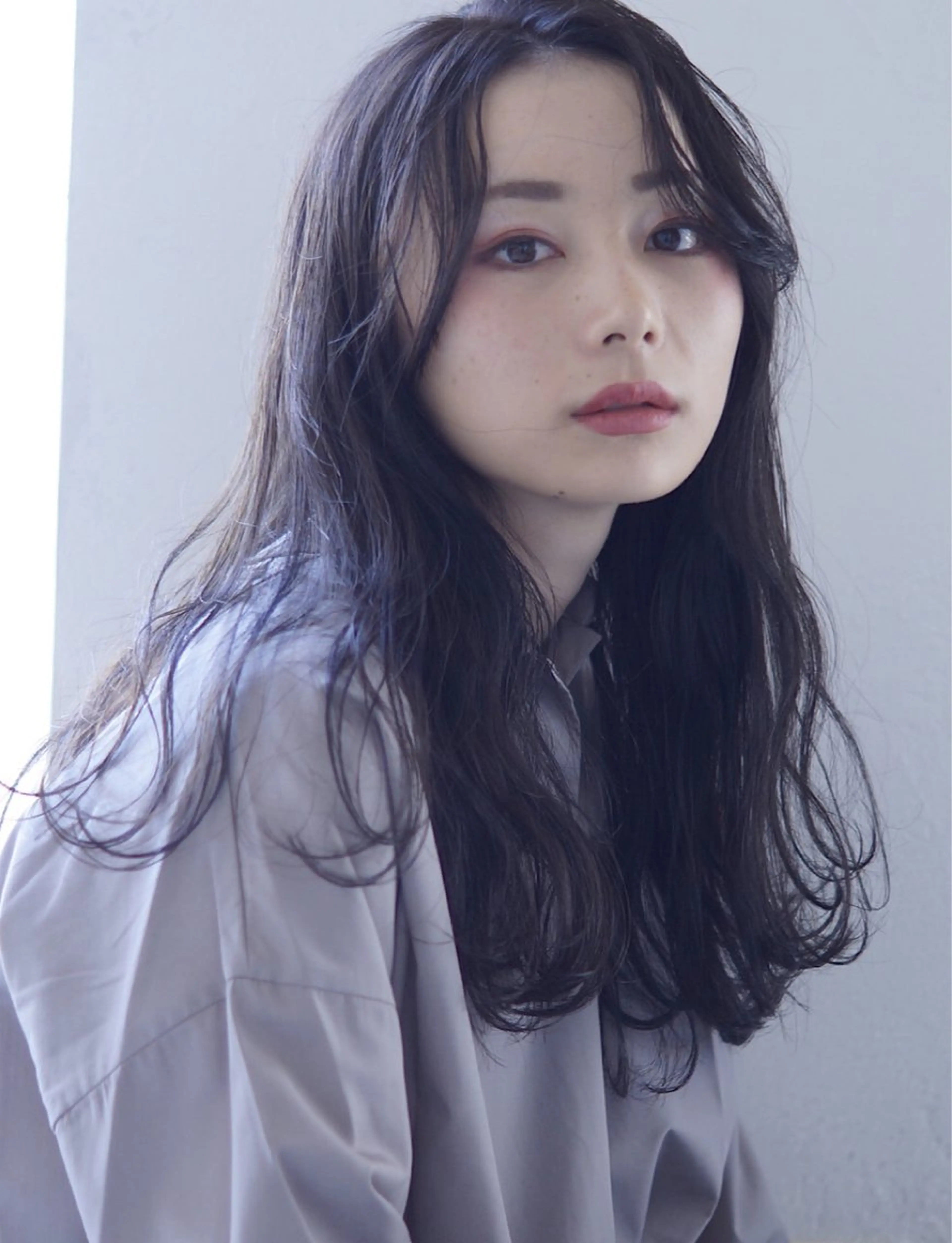 ロング カラー カット ヘアカラー トリートメント hoNua. 栄/透明感カラーのヘアスタイル