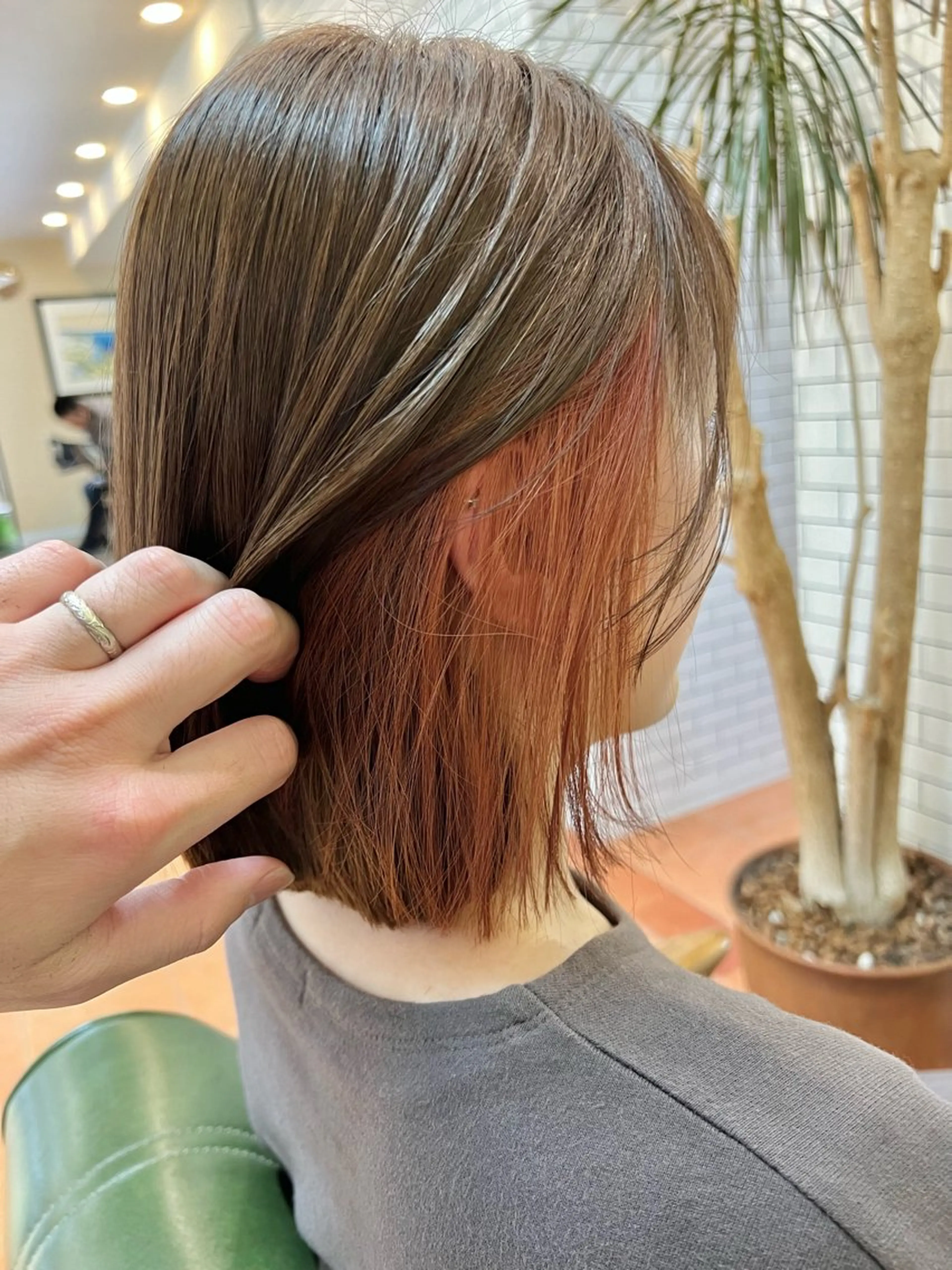 ショート カラー ヘアカラー トリートメント 石井 佑樹のヘアスタイル