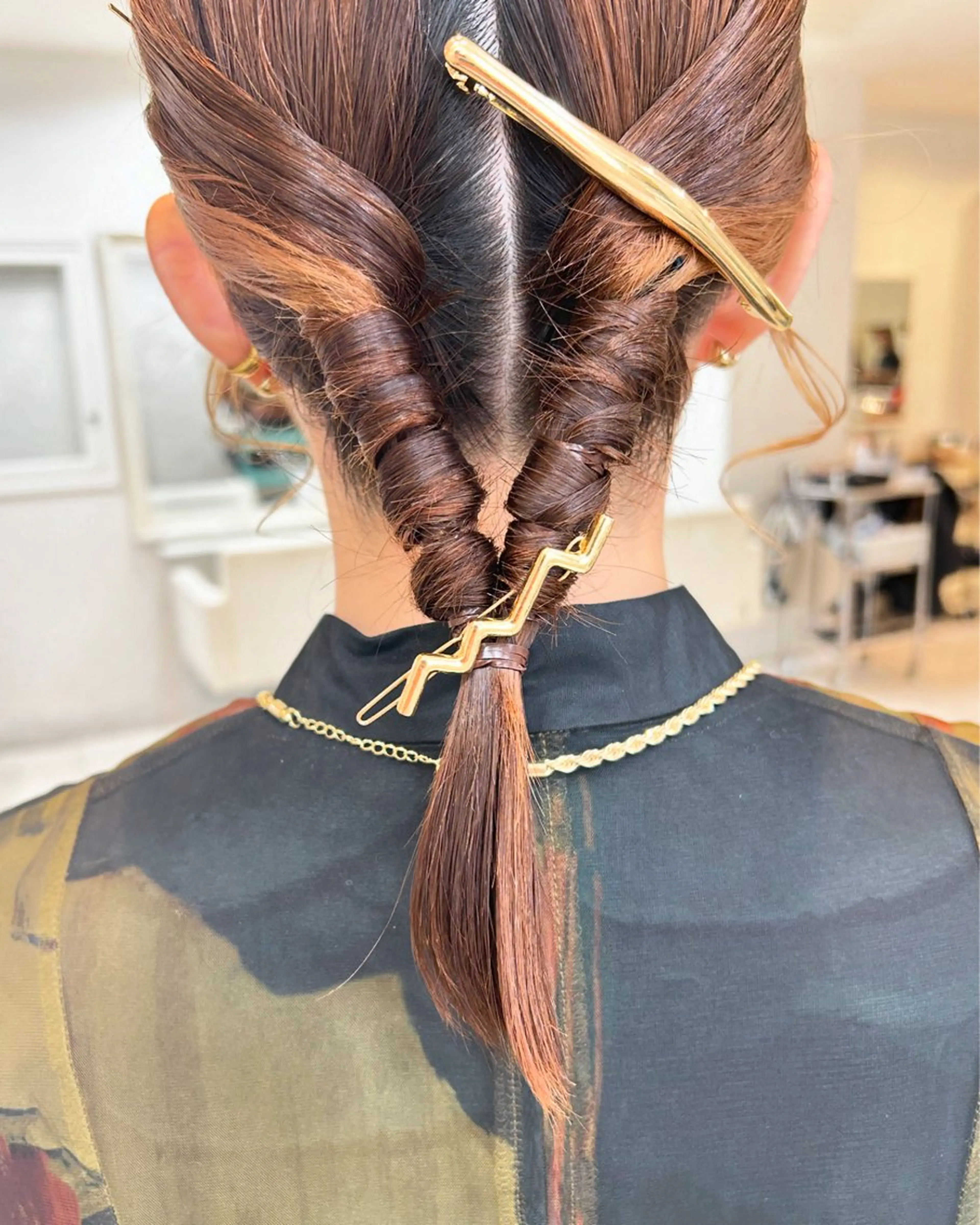 ミディアム ヘアアレンジ ヘアセット Noah's　Ark所属・透明感カラー🫧ヘア セット🫧松本菜月の眉毛・アイブロウイメージ