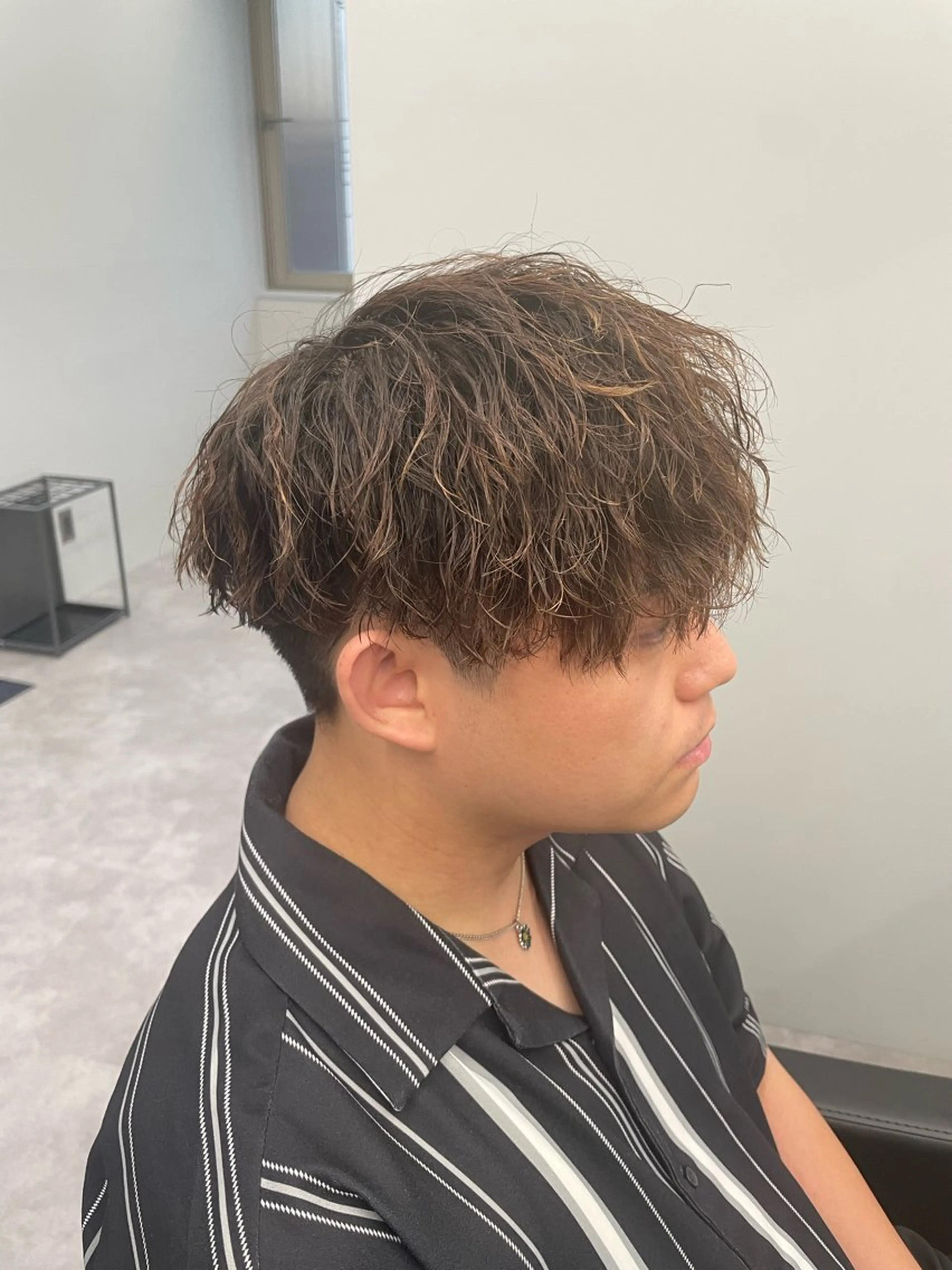 ショート パーマ メンズ カット パーマ 社会人向けパーマ 北千住No.1林和輝のヘアスタイル