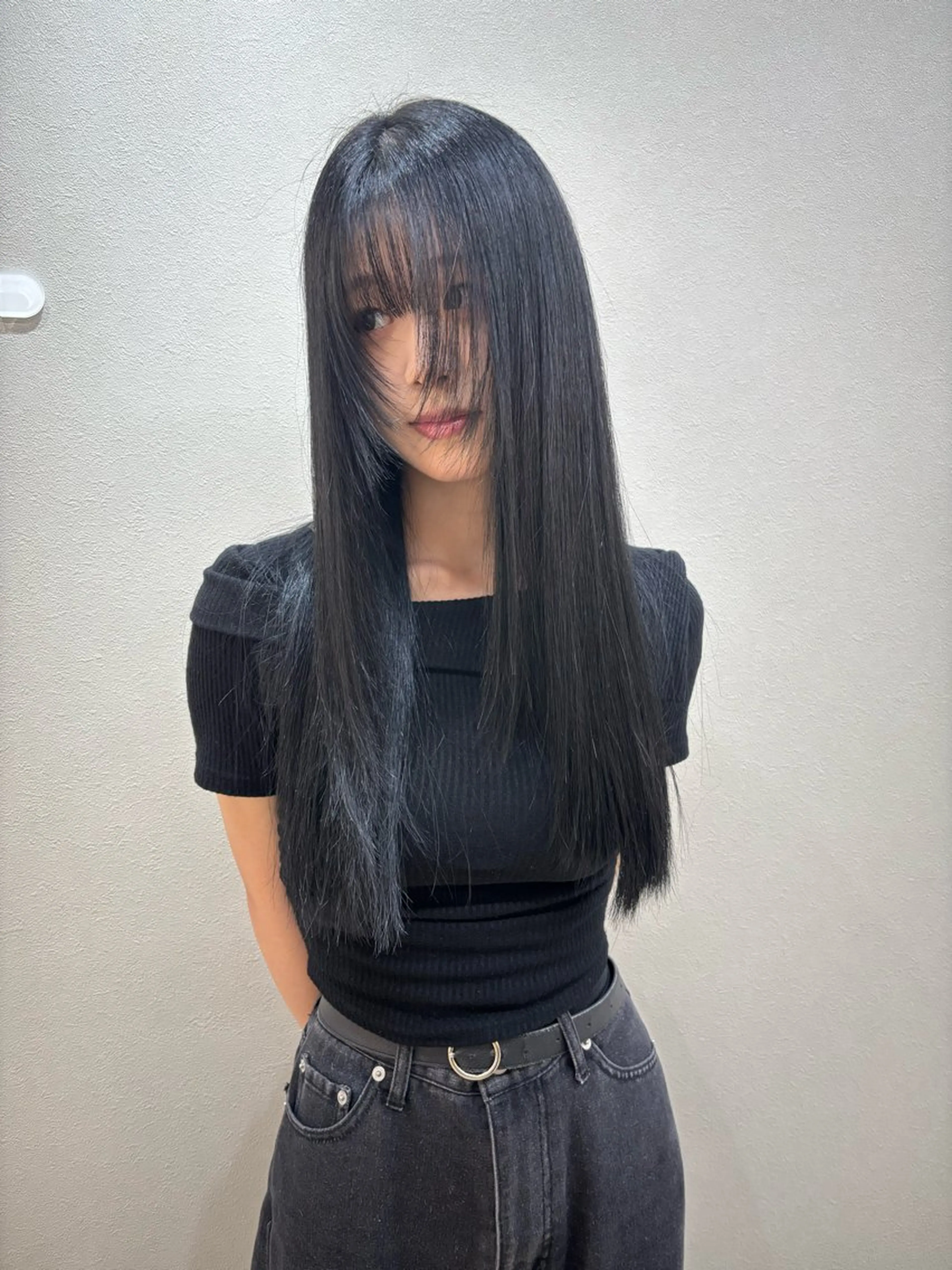 ロング ヘアカラー 古賀 光のヘアスタイル