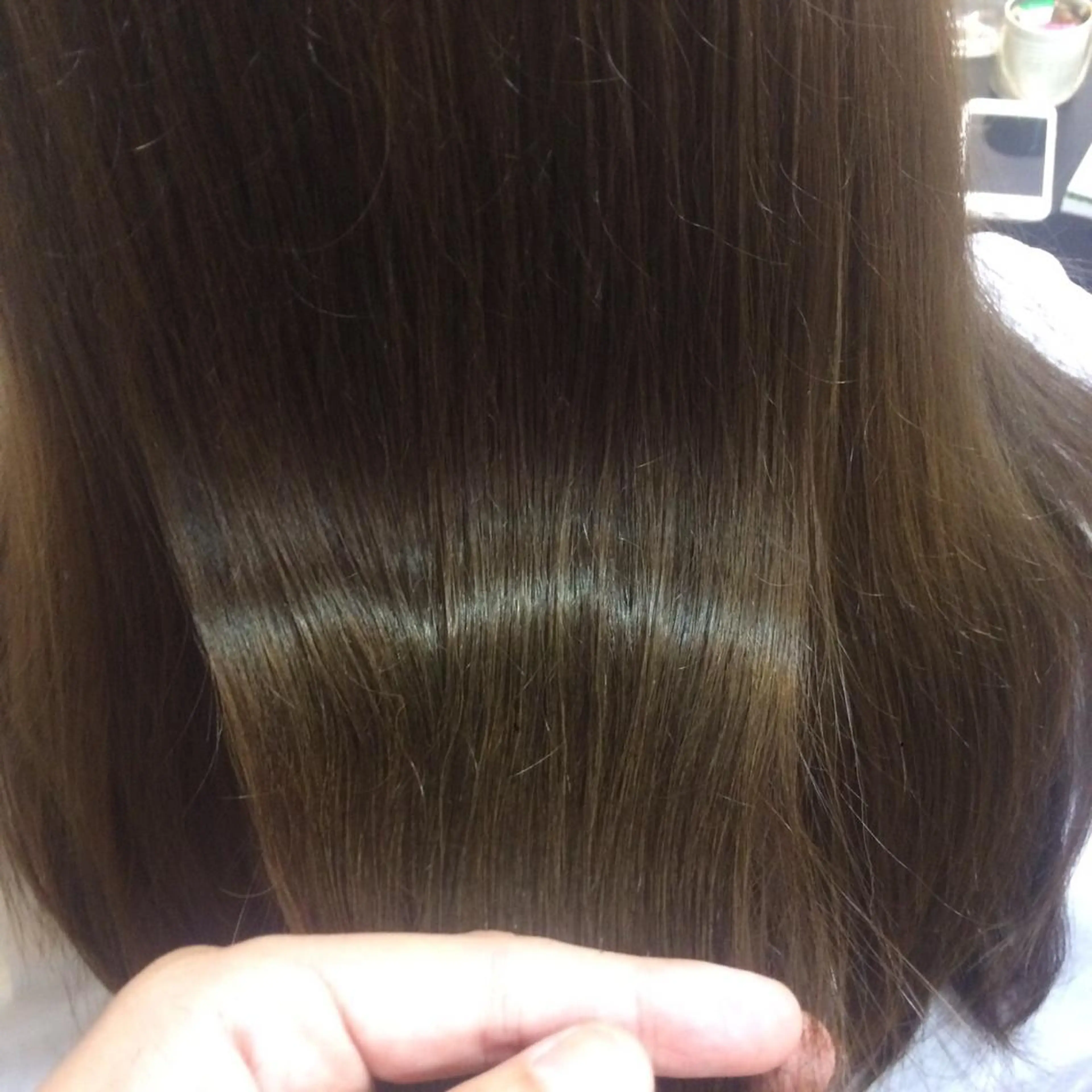 セミロング カラー トリートメント MIZUHO / ダブルカラー髪質改善のヘアスタイル