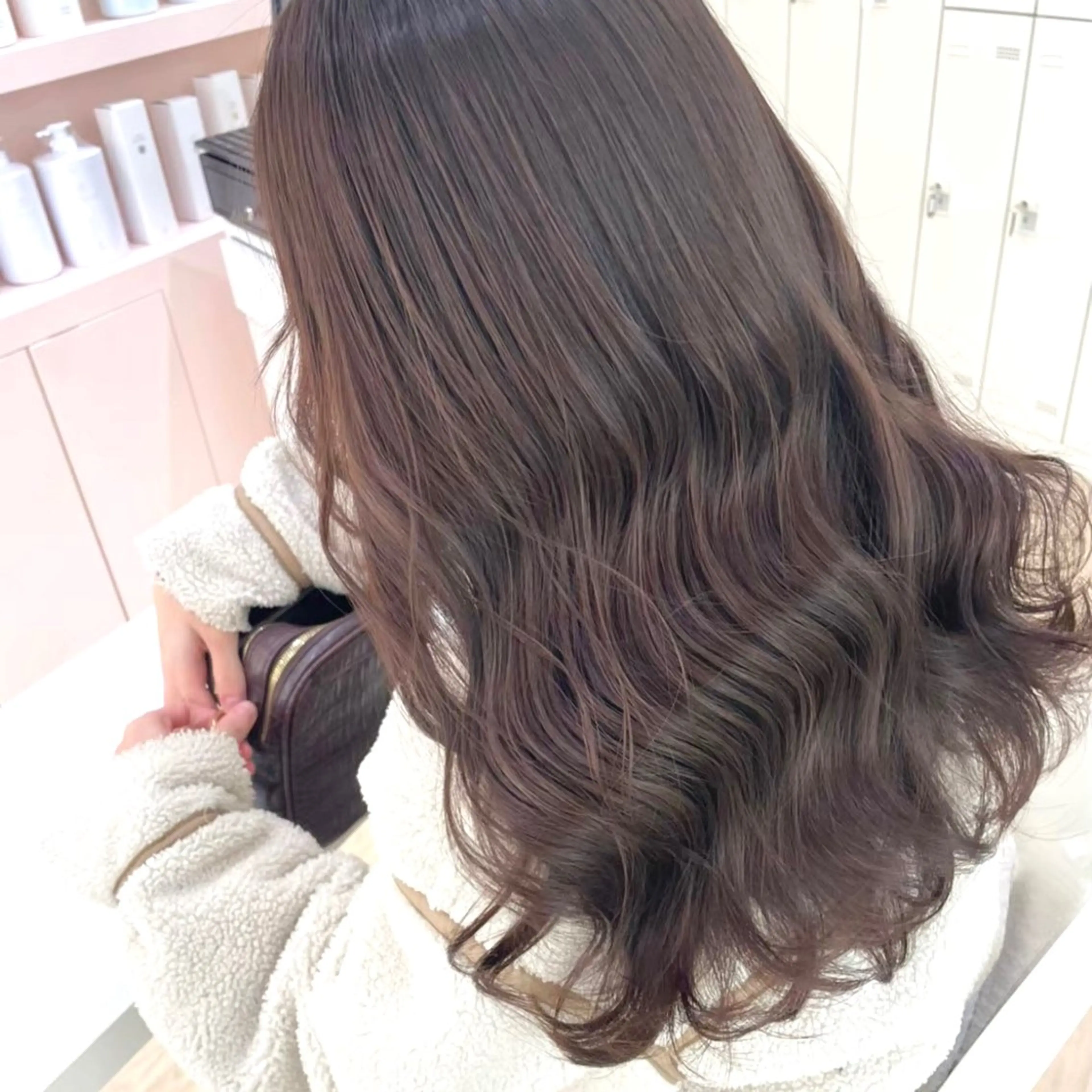 カラー フォギーグレージュ グレージュ ParveMix いしいまお🌼のヘアスタイル