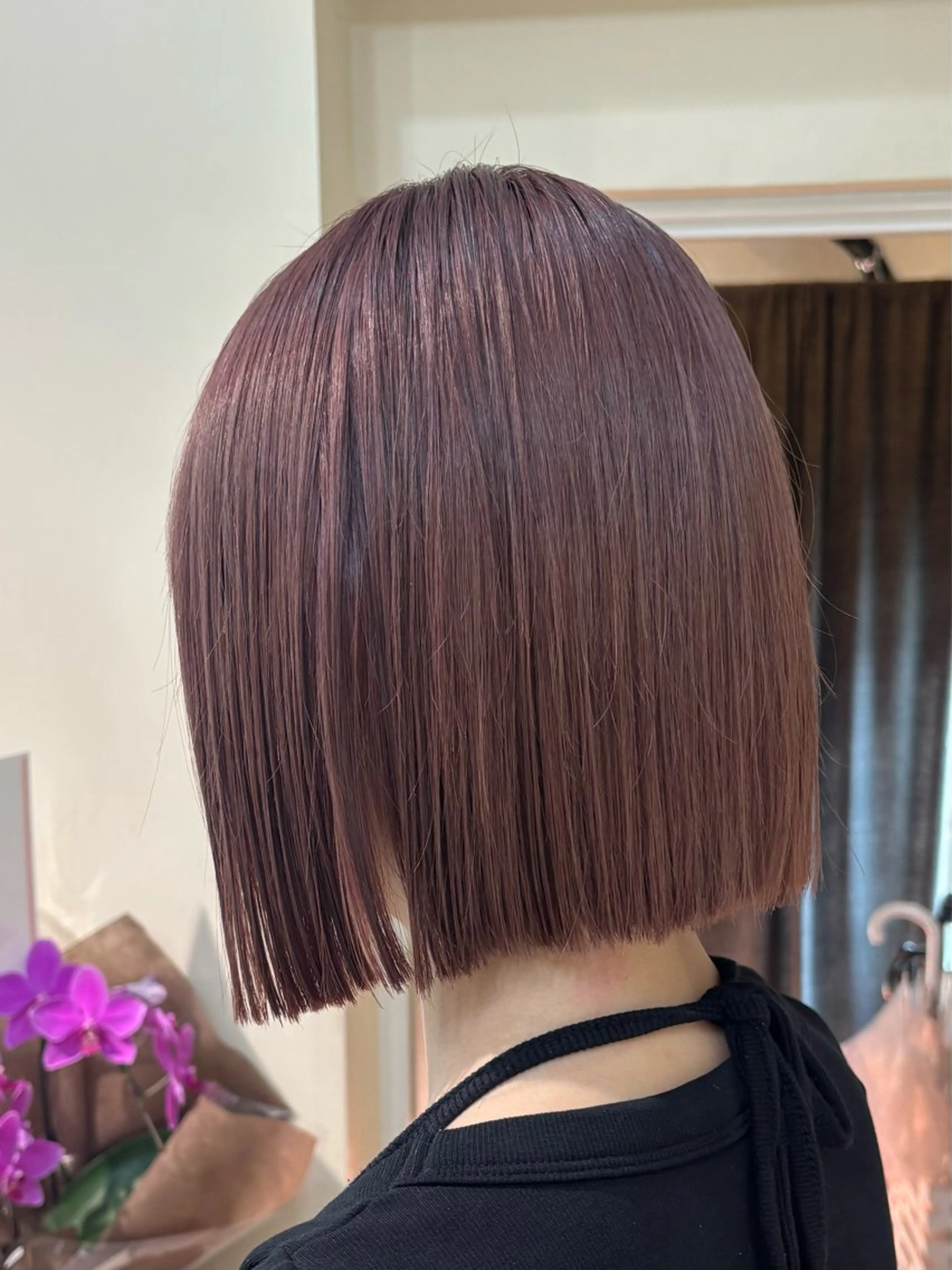 ショート カラー ボブ カット ヘアカラー トリートメント teN+by ambleluxeのヘアスタイル