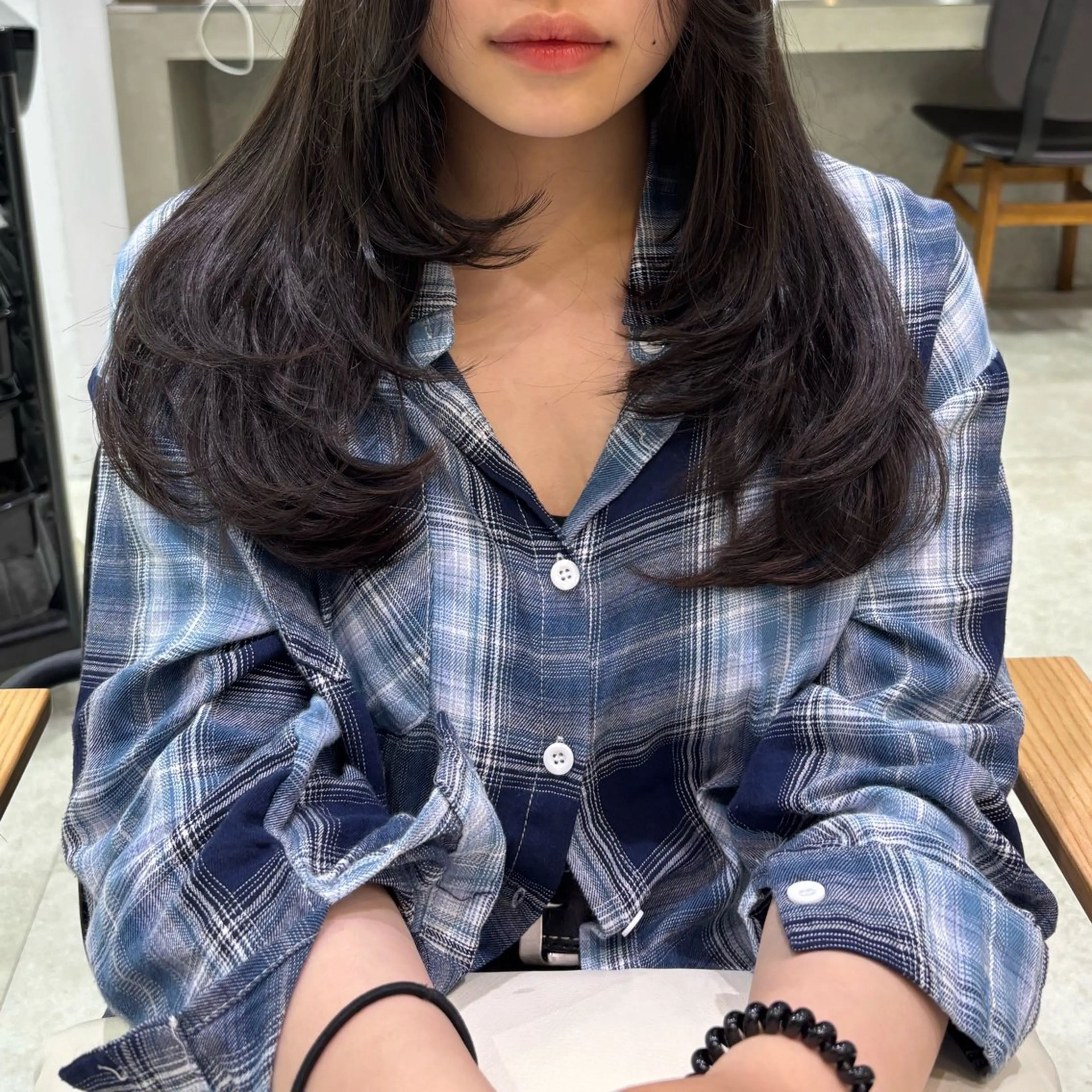 ロング ロングレイヤー レイヤーカット ロング カミヤ ミウのヘアスタイル