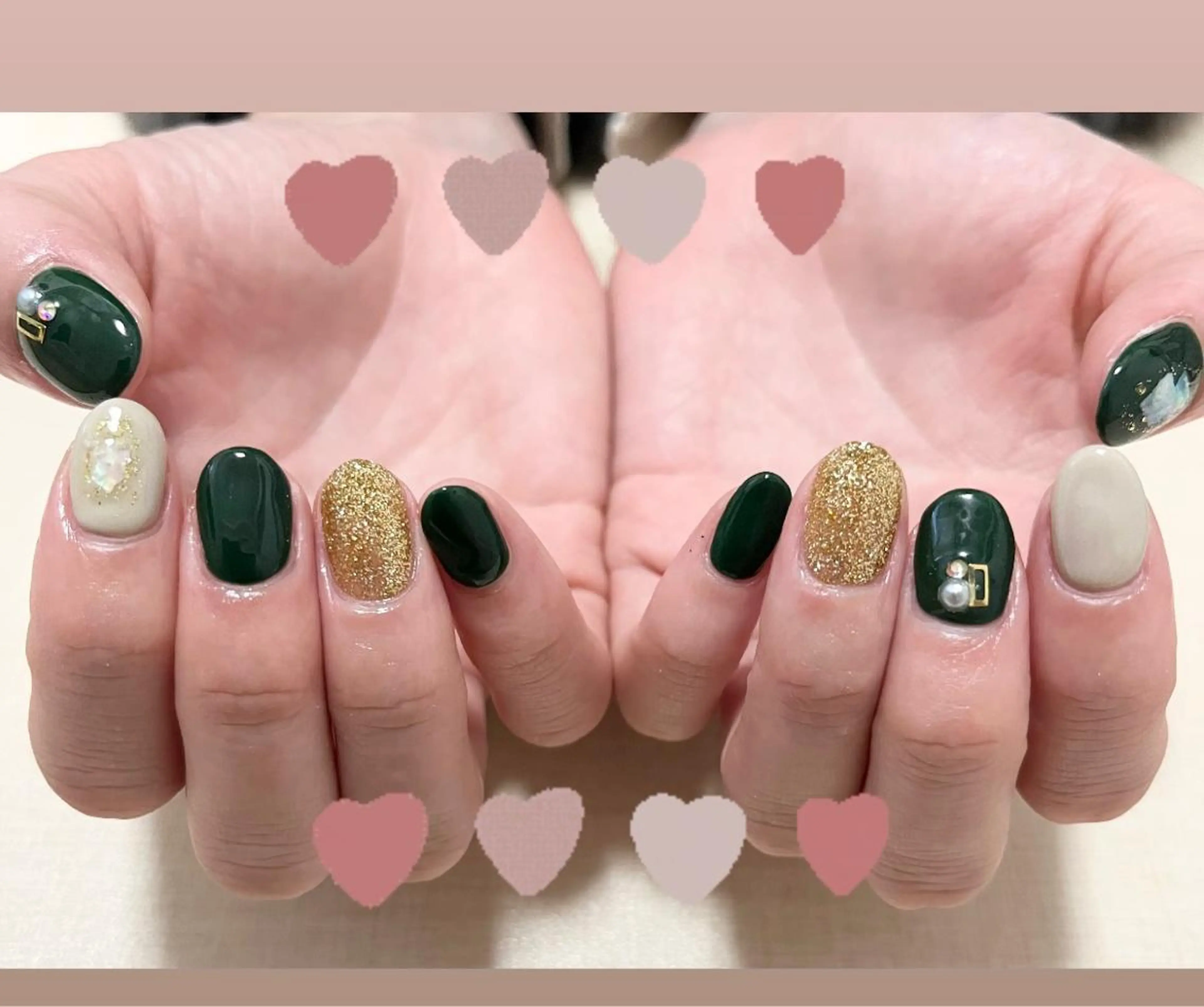 ネイル シンプルネイル ハンドネイル わたなべ さやかのネイルデザイン