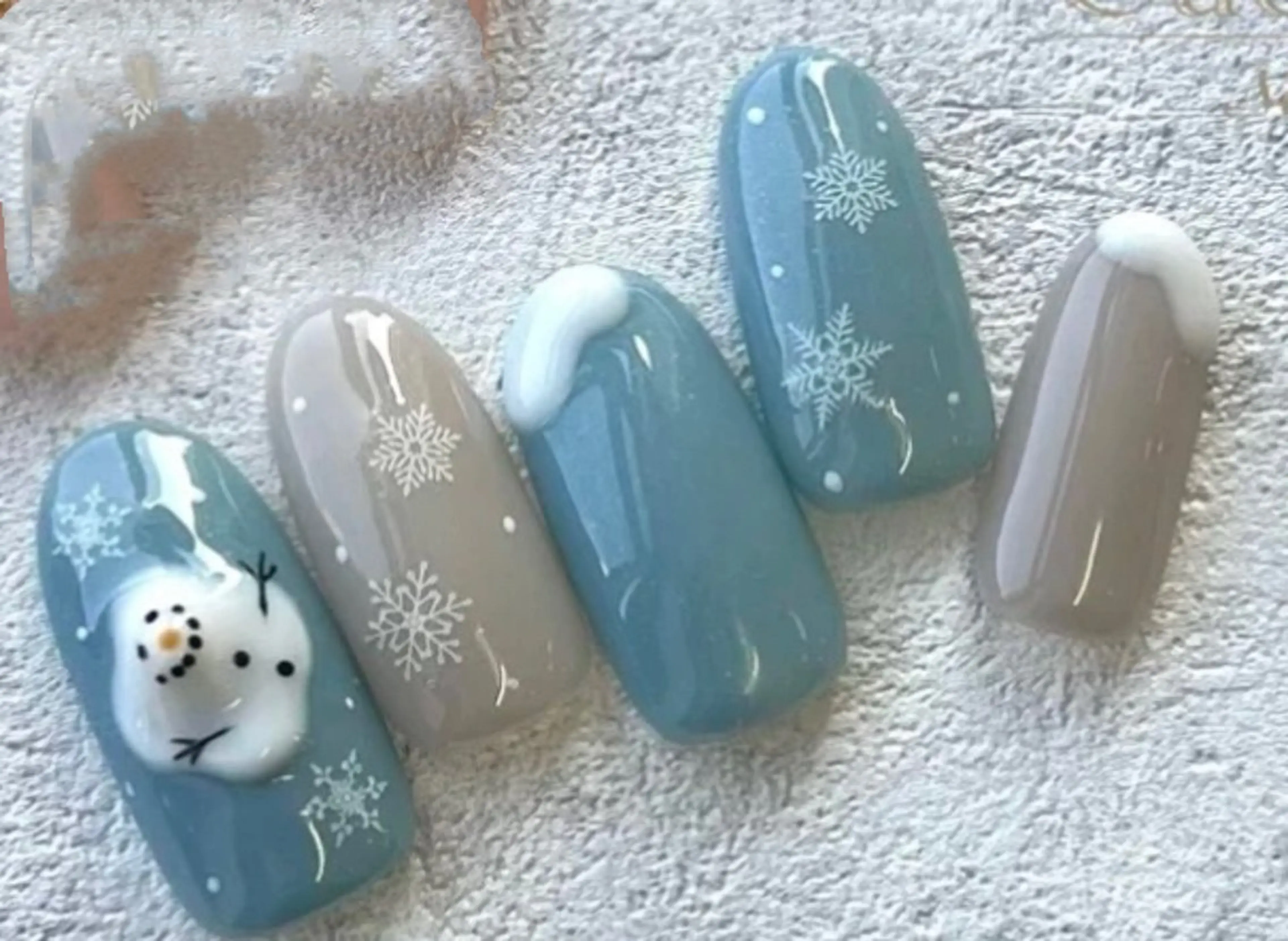 ネイル ハンドネイル ハンドケア H3 Nail Tsuki🦋💙のネイルデザイン