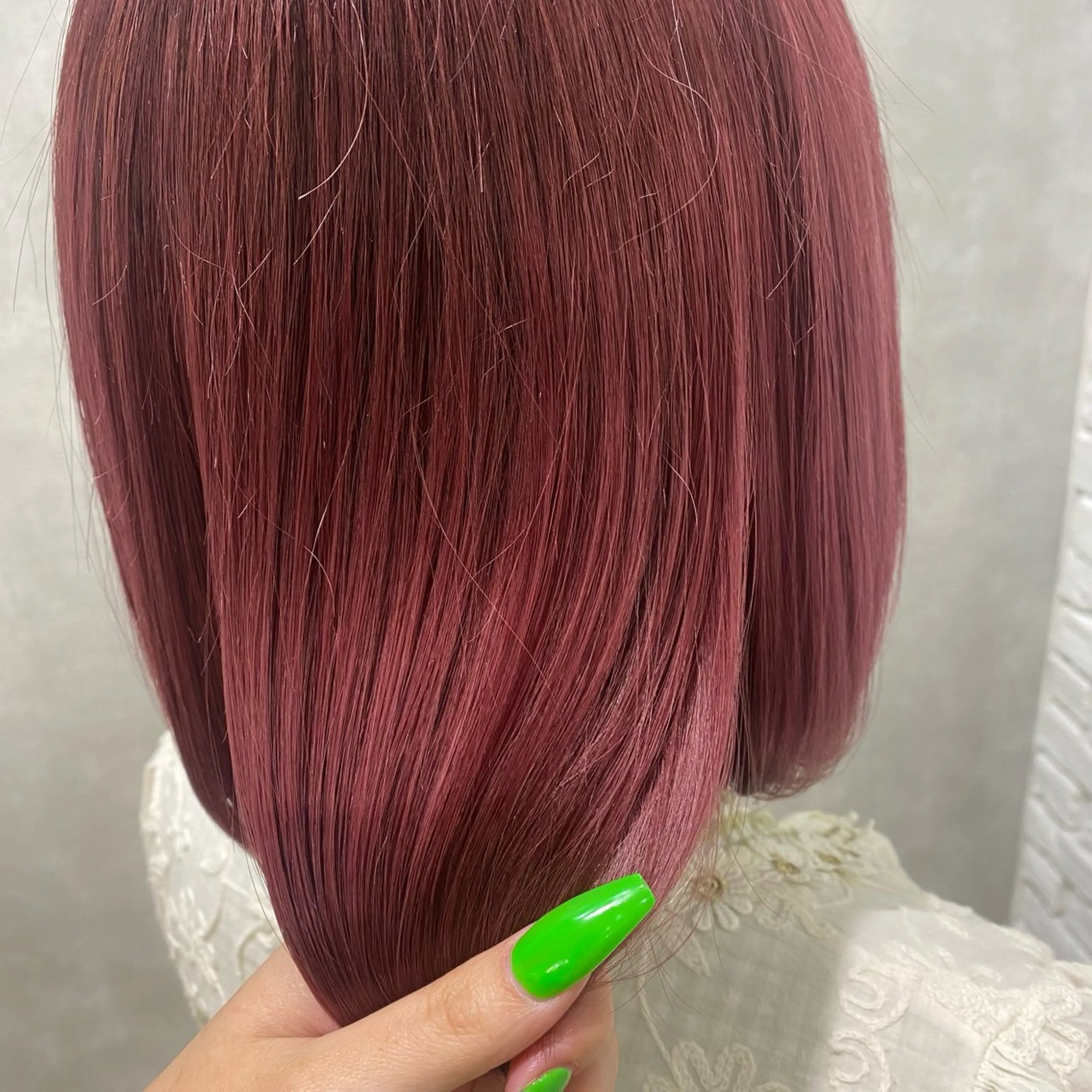 ミディアム 髪質改善 トリートメント ヘアカラー ROSEL 沢津橋  楓のヘアスタイル
