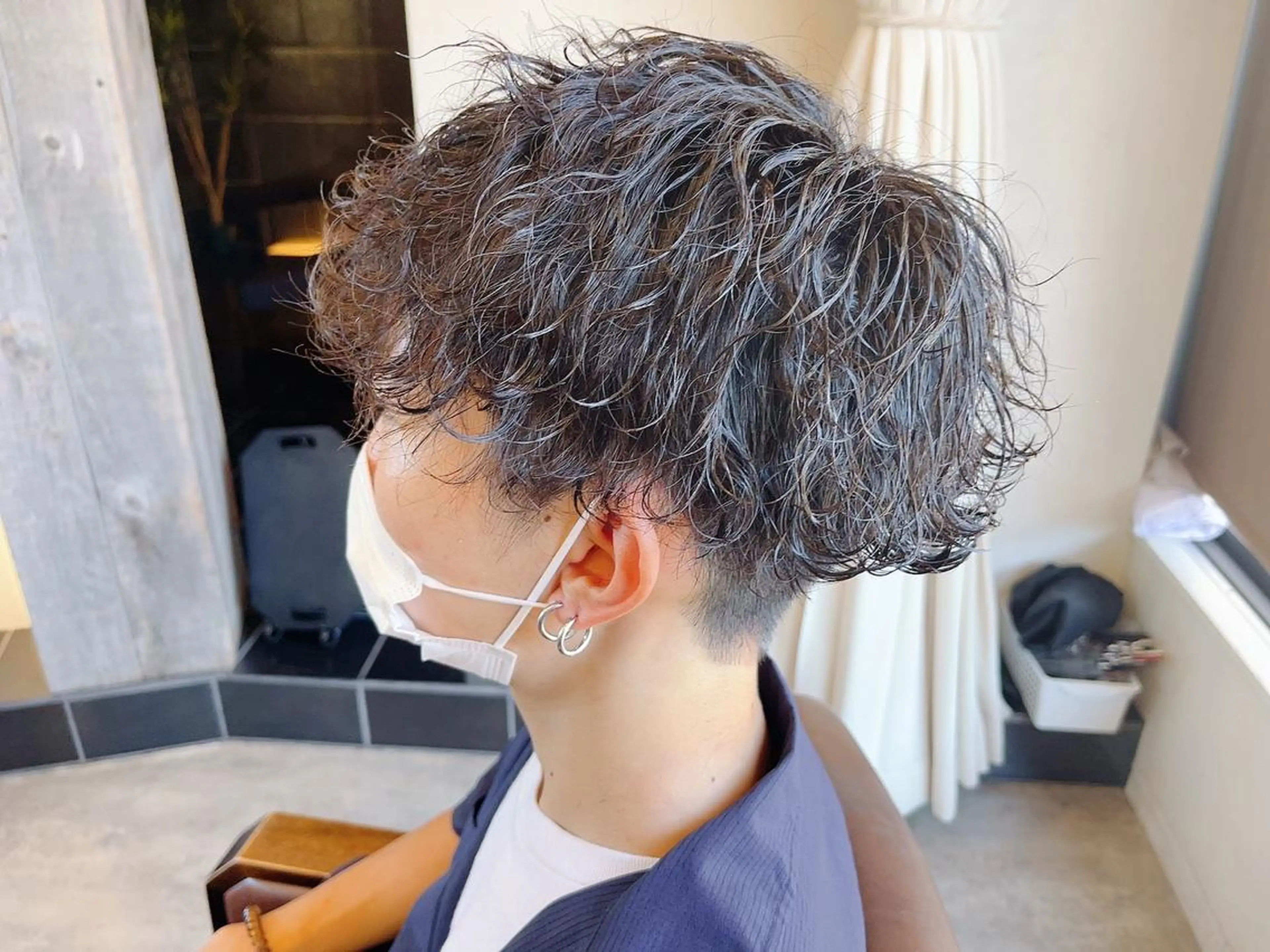 ショート カラー パーマ メンズ カット パーマ ケイゴ【店長】 メンズパーマ特化のヘアスタイル